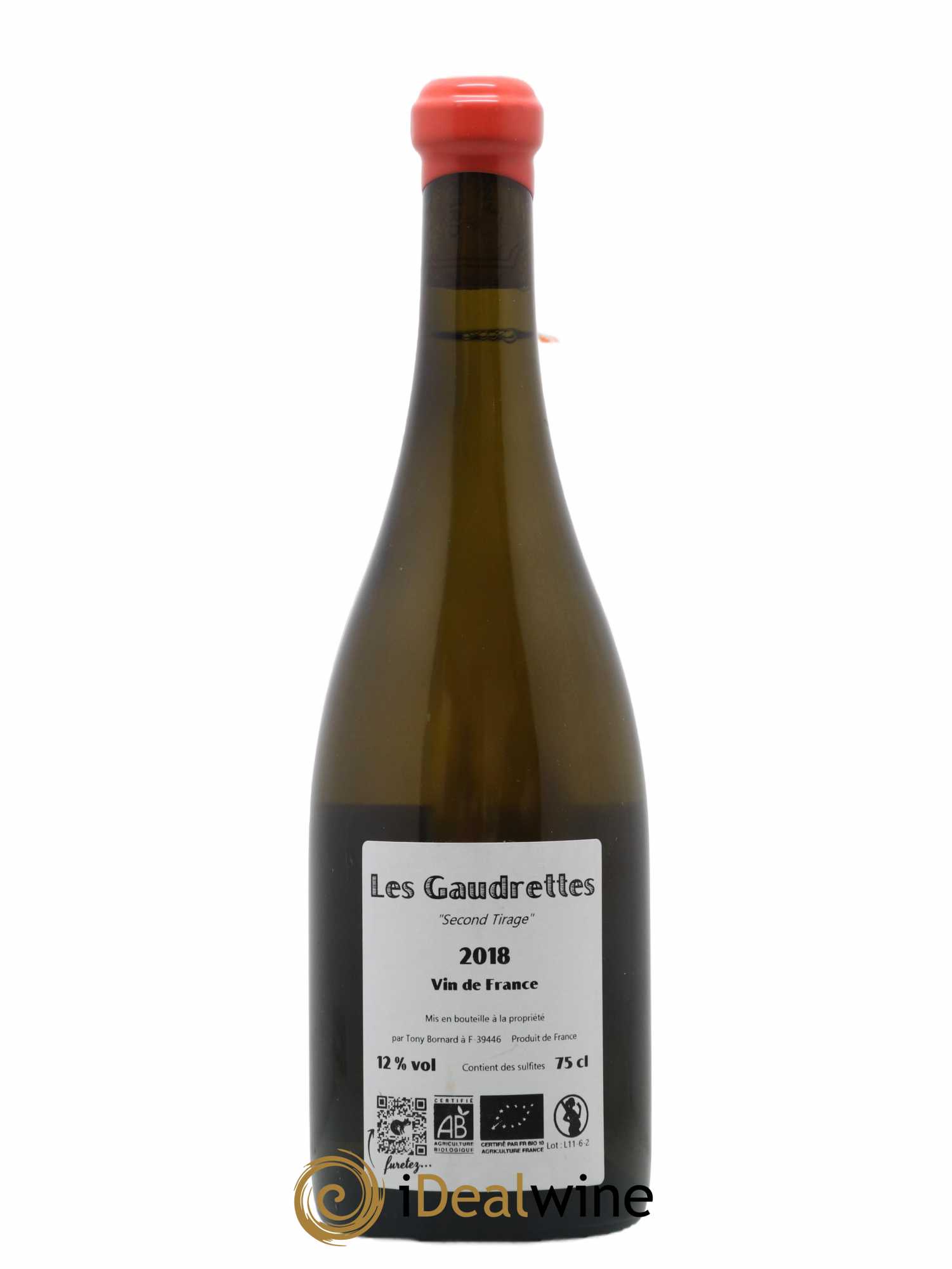 Vin de France Les Gaudrettes Second tirage Tony Bornard (sans prix de réserve) 2018 - Posten von 1 Flasche - 1