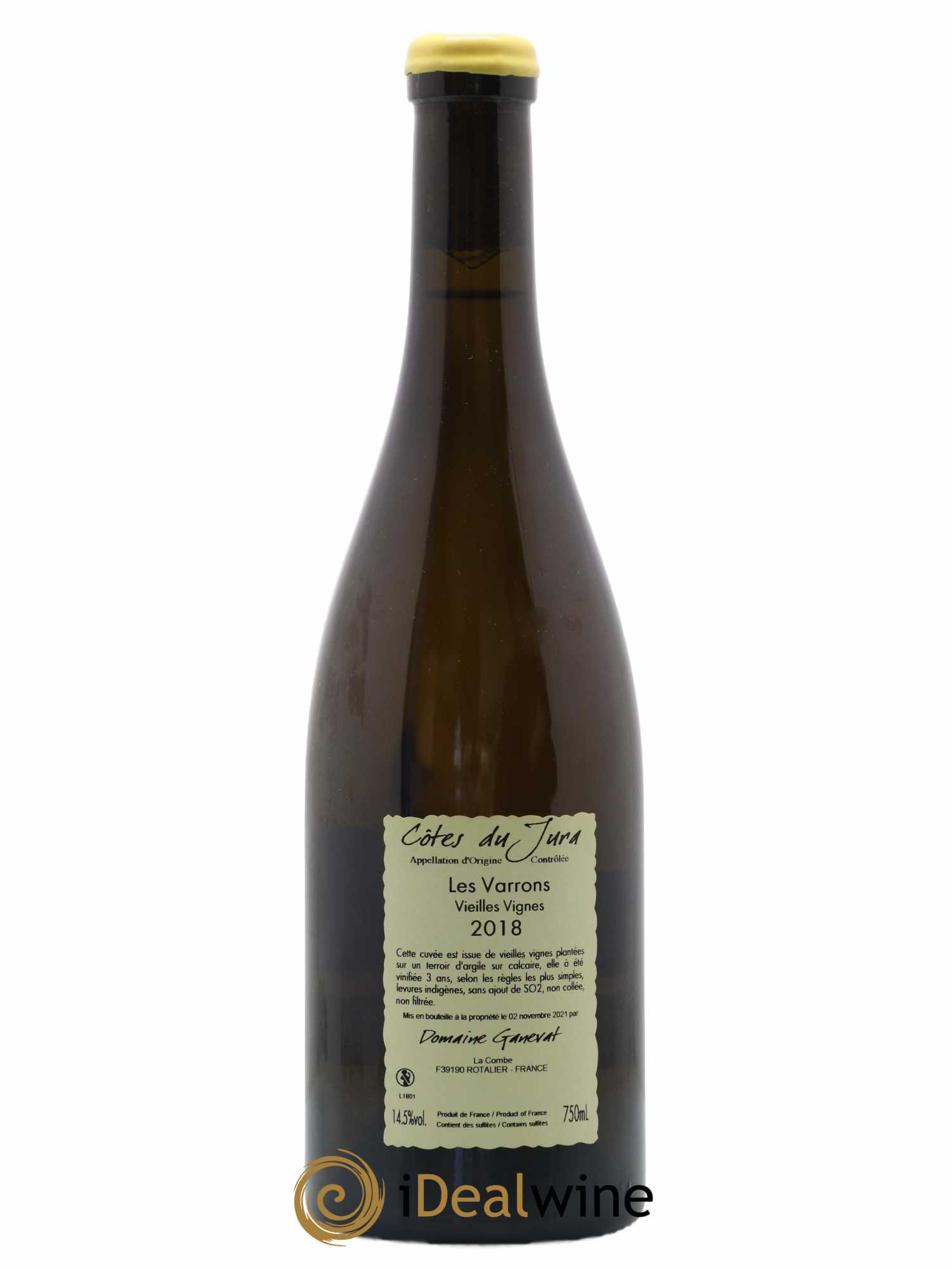 Côtes du Jura Les Varrons Vieilles Vignes Jean-François Ganevat (Domaine) (sans prix de réserve) 2018 - Lot de 1 bouteille - 1
