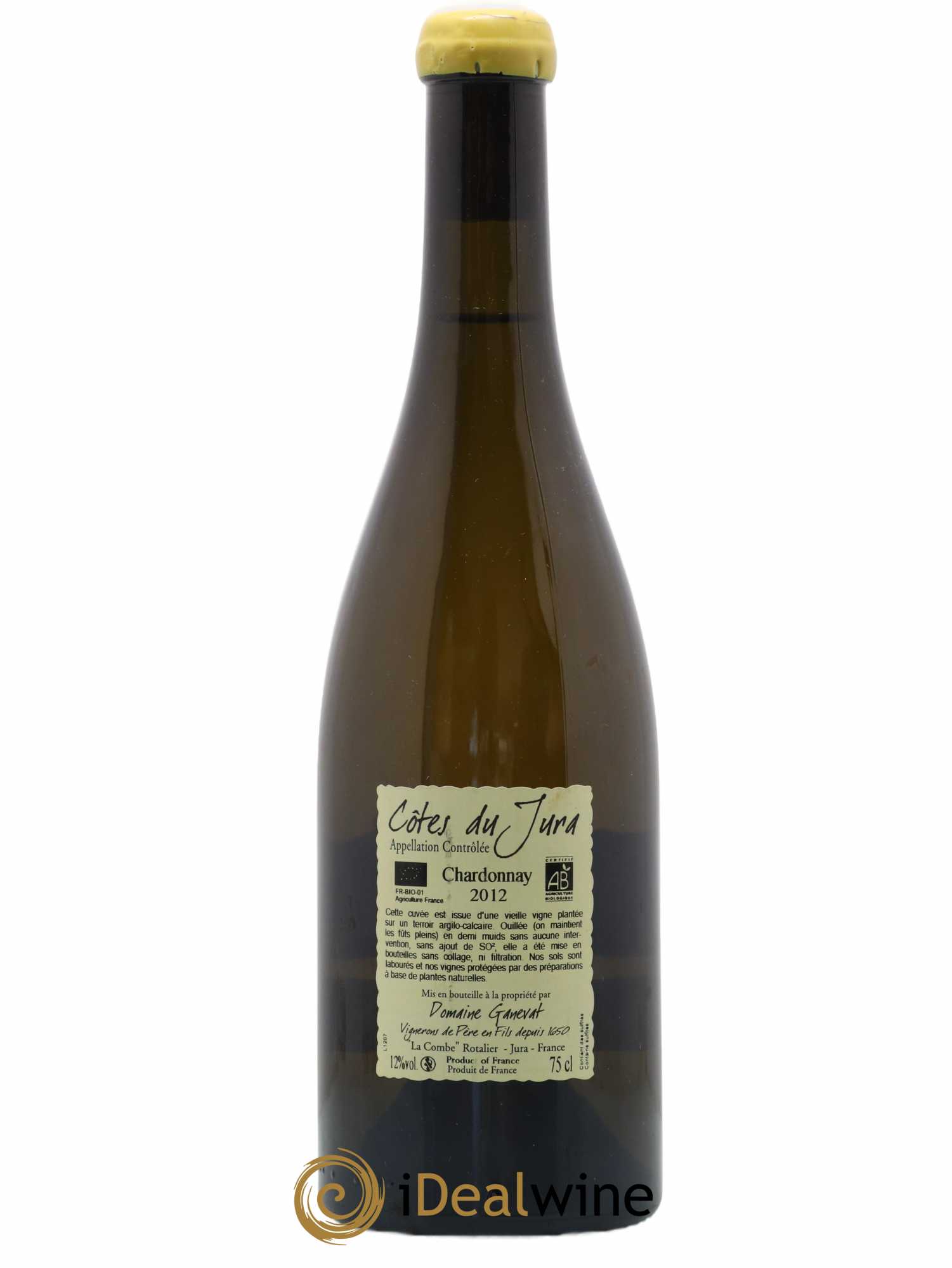 Côtes du Jura Les Chamois du Paradis Jean-François Ganevat (Domaine) 2012 - Lot de 1 bouteille - 1