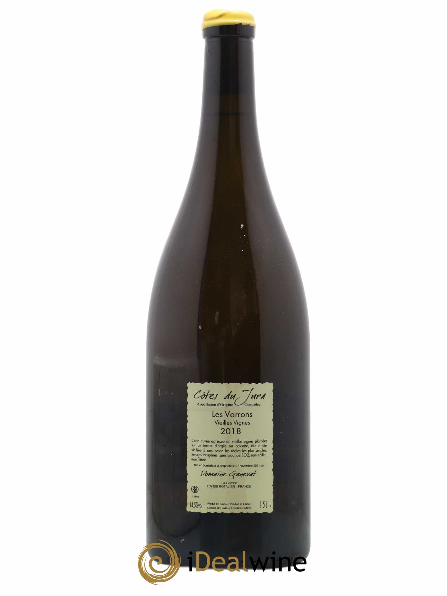Côtes du Jura Chardonnay Les Varrons Romain - Julien - Charline Labet (sans prix de réserve) 2018 - Lot de 1 magnum - 1