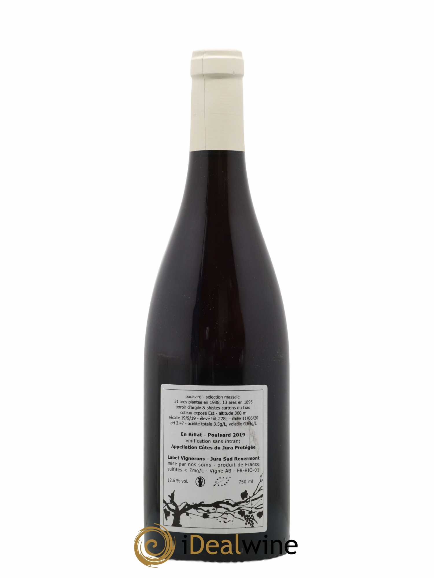 Côtes du Jura Poulsard En Billat Romain - Julien  - Charline Labet 2019 - Posten von 1 Flasche - 1