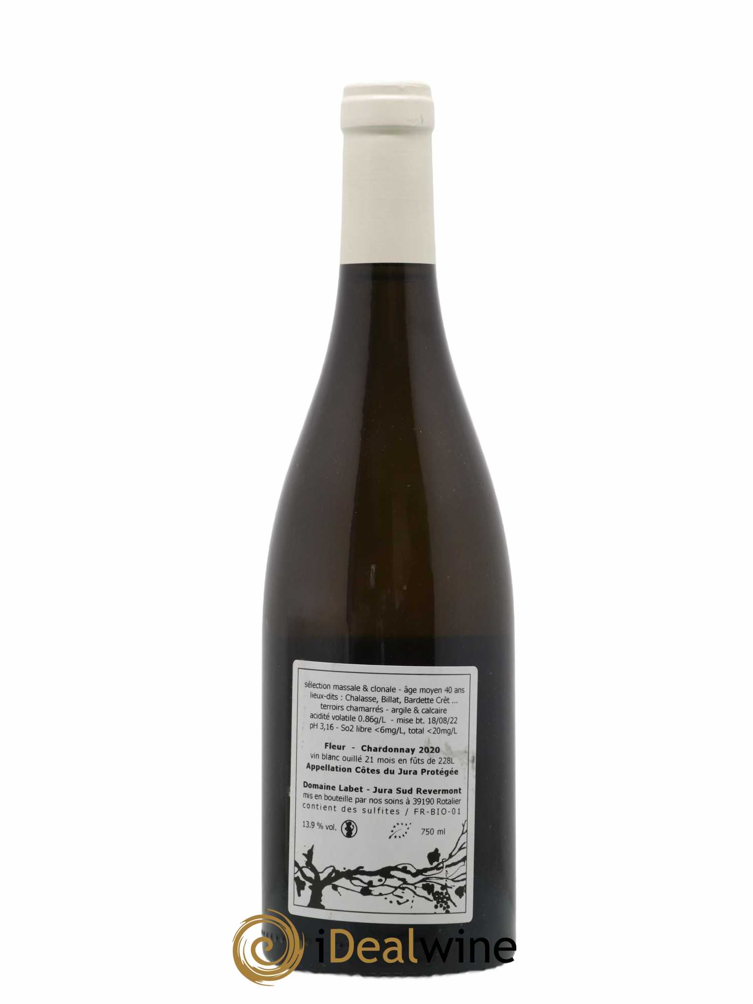 Côtes du Jura Chardonnay Fleur Romain - Julien  - Charline Labet 2020 - Lot of 1 bottle - 1