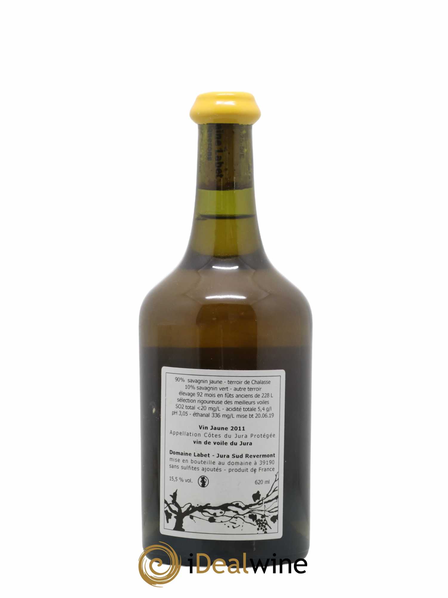 Côtes du Jura Vin Jaune Romain - Julien - Charline Labet 2011 - Lot de 1 bouteille - 1