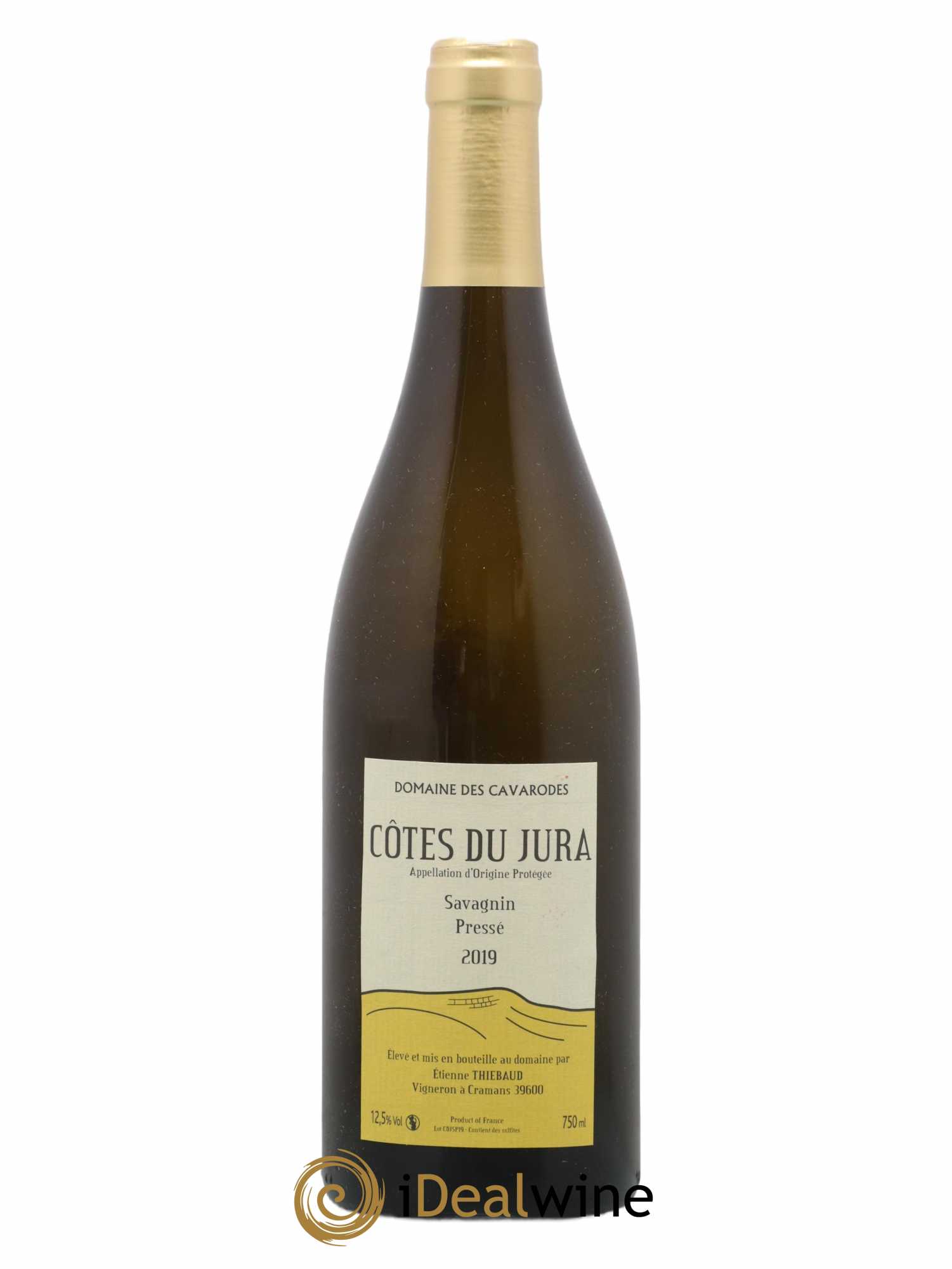 Côtes du Jura Savagnin pressé Cavarodes (Domaine des) - Etienne Thiébaud 2019 - Lot de 1 bouteille - 0