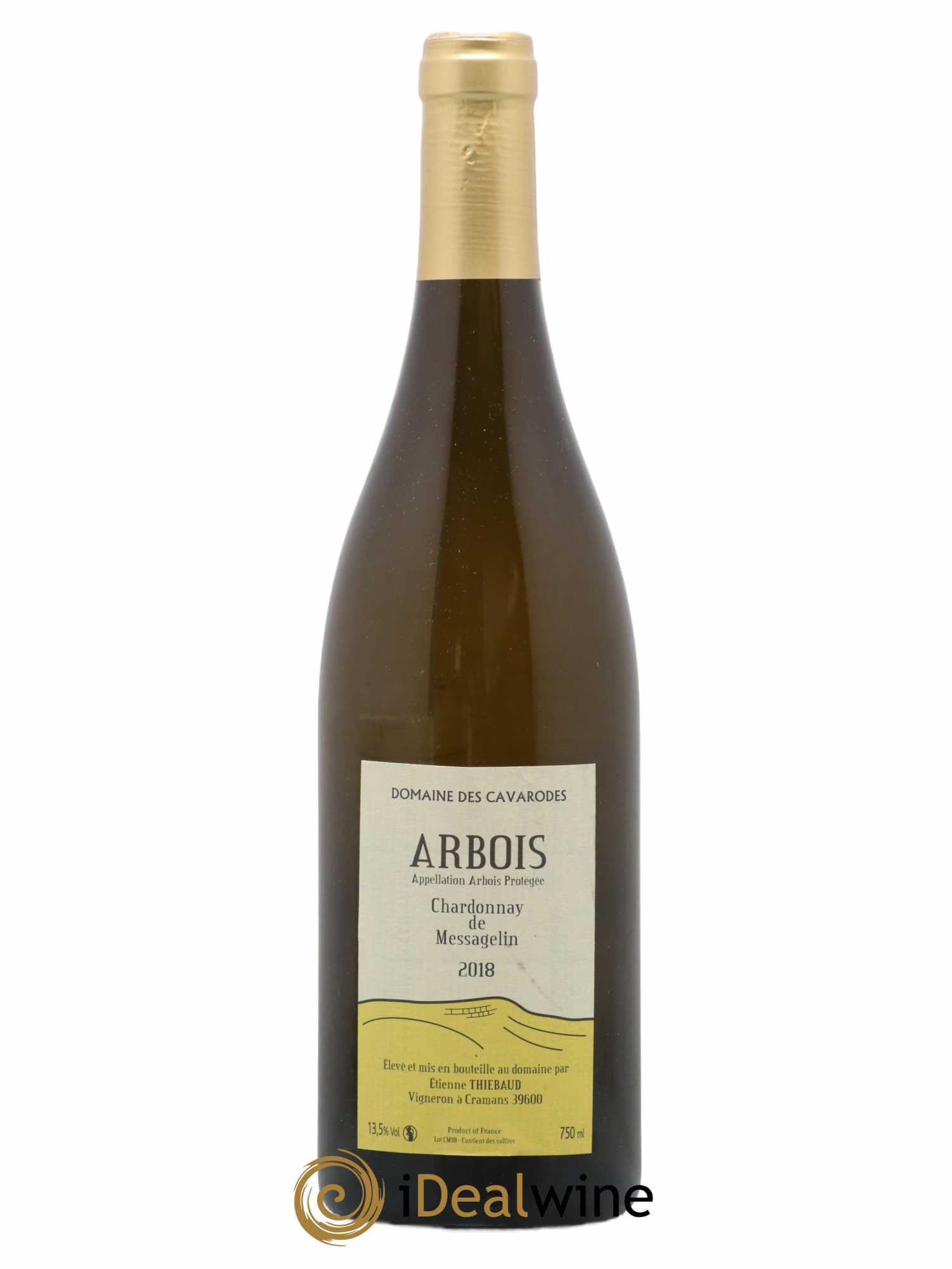 Arbois Chardonnay de Messagelin Cavarodes (Domaine des) - Etienne Thiébaud 2018 - Lot de 1 bouteille - 0
