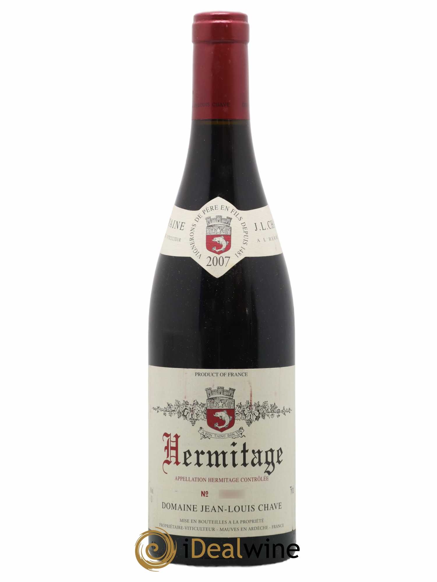 Hermitage Jean-Louis Chave (sans prix de réserve) 2007 - Lot de 1 bouteille - 0