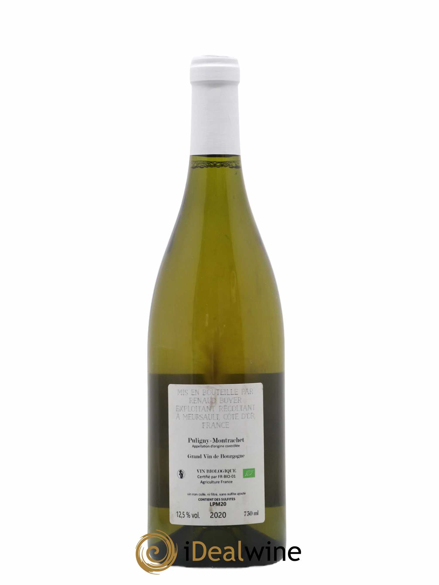 Puligny-Montrachet Les Reuchaux Renaud Boyer 2020 - Lot de 1 bouteille - 1