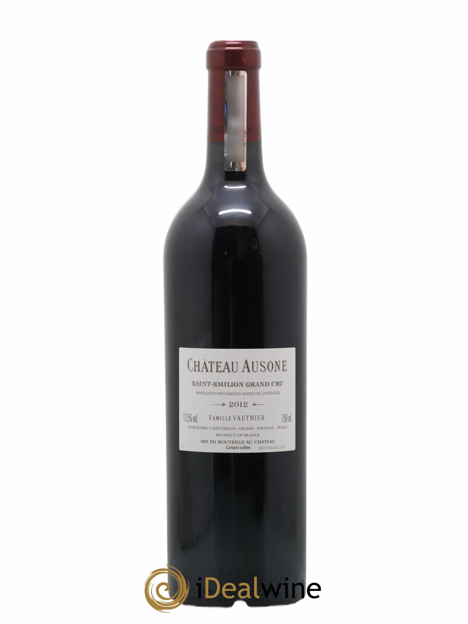 Château Ausone 1er Grand Cru Classé A (sans prix de réserve) 2012 - Lot de 1 bouteille - 1