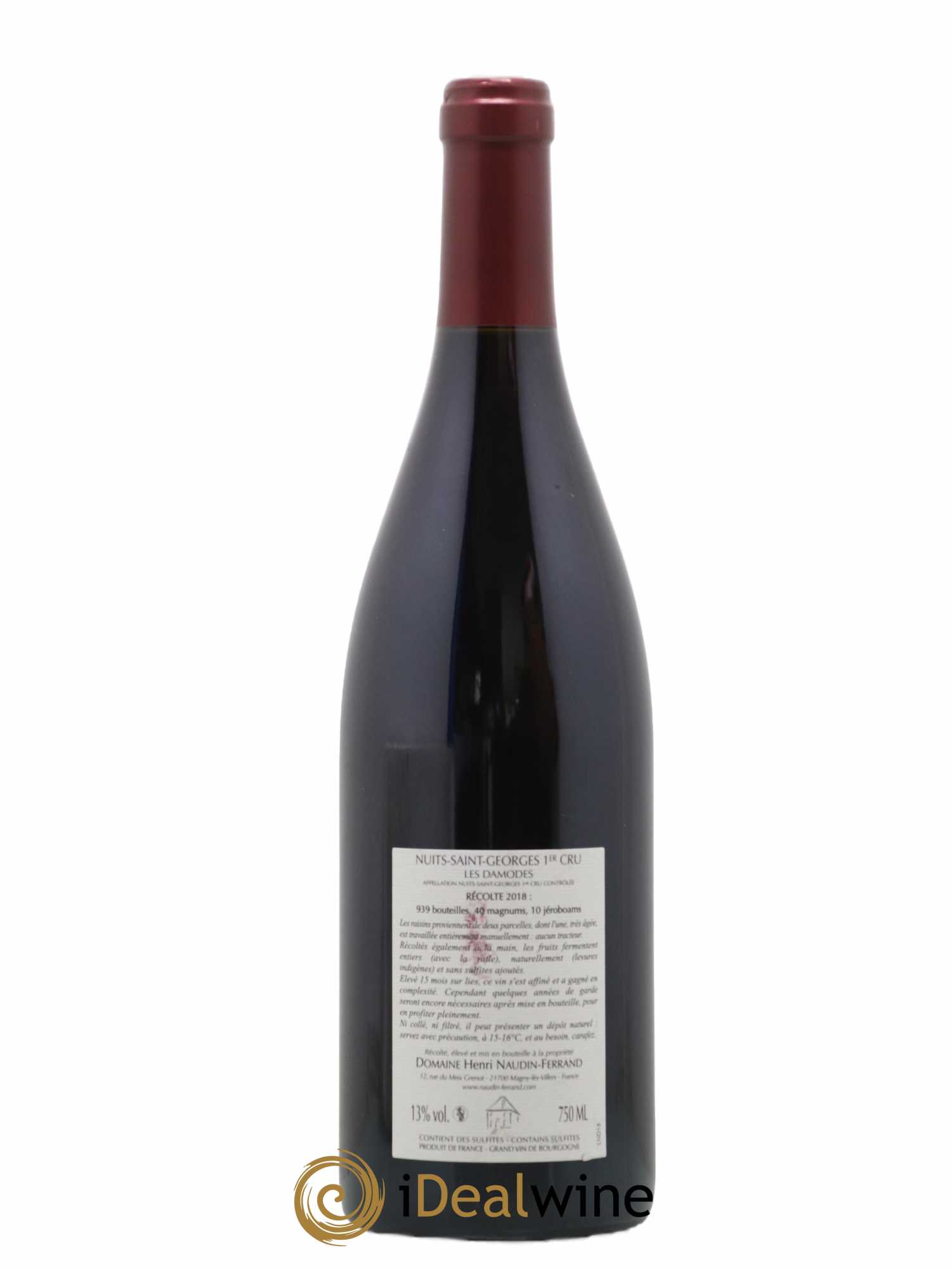 Nuits-Saint-Georges 1er Cru Les Damodes Naudin-Ferrand (Domaine) (sans prix de réserve) 2018 - Lot de 1 bouteille - 1