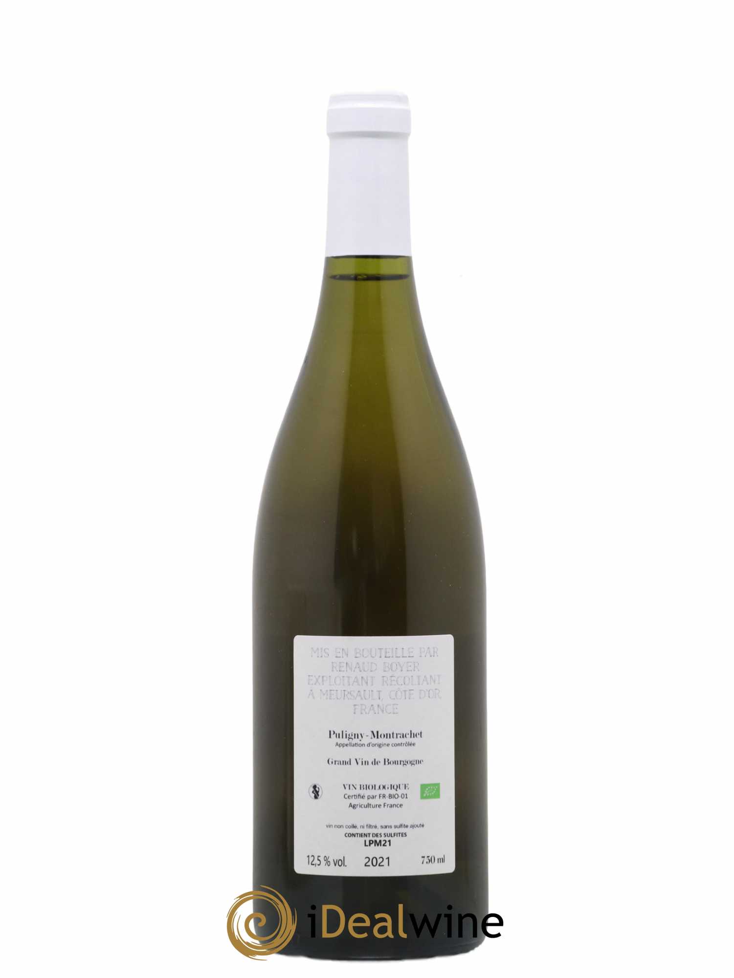 Puligny-Montrachet Les Reuchaux Renaud Boyer 2021 - Lot de 1 bouteille - 1