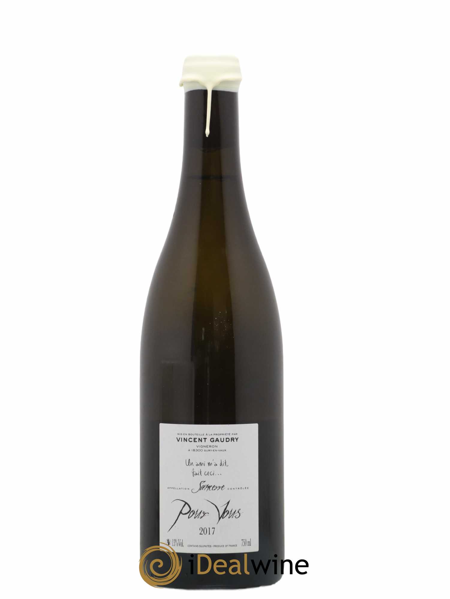 Sancerre Pour Vous Vincent Gaudry  (sans prix de réserve) 2017 - Lot de 1 bouteille - 1