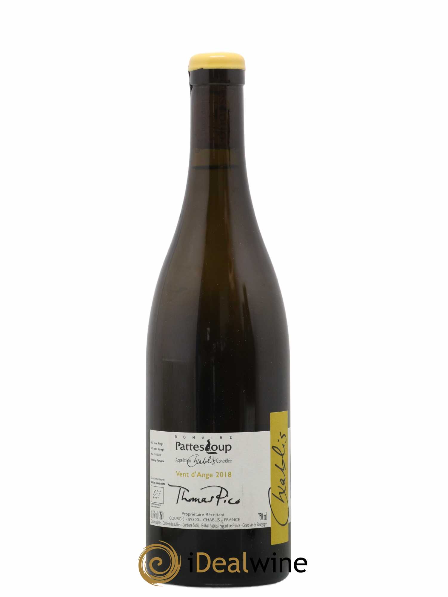 Chablis Vent d'Ange Pattes Loup (Domaine) 2018 - Posten von 1 Flasche - 1