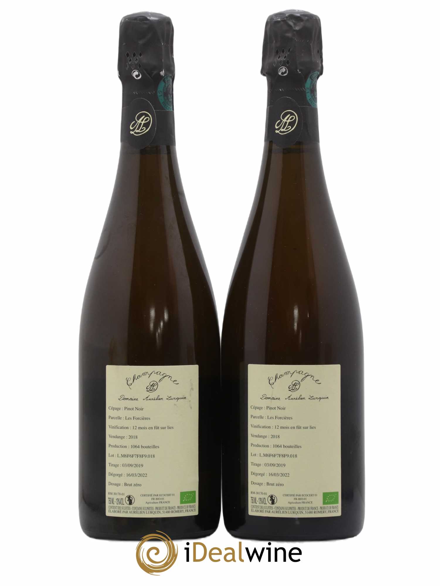 Pinot Noir Les Forcières Aurélien Lurquin 2018 - Lot de 2 bouteilles - 1