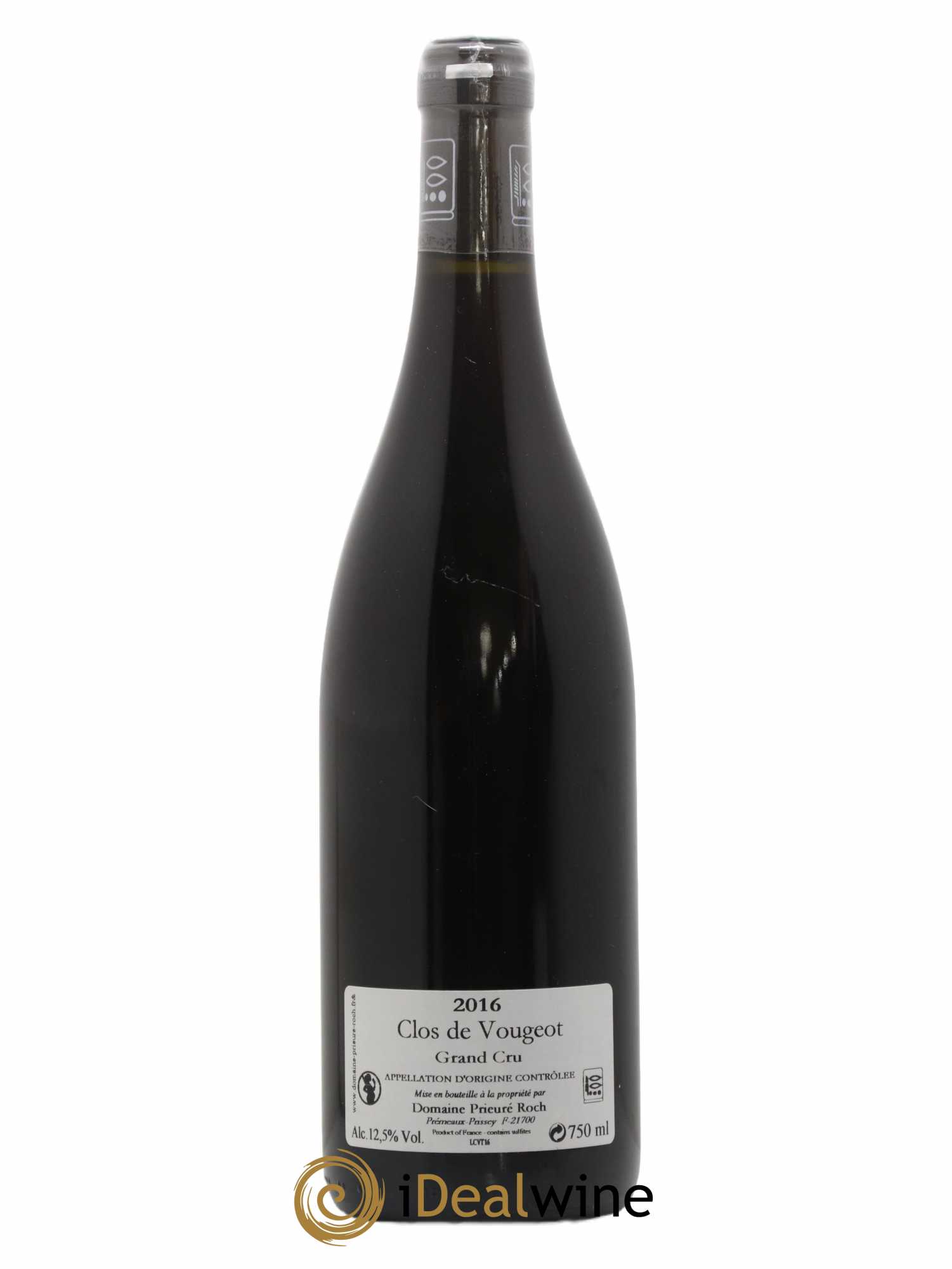 Clos de Vougeot Grand Cru Prieuré Roch 2016 - Lot de 1 bouteille - 1
