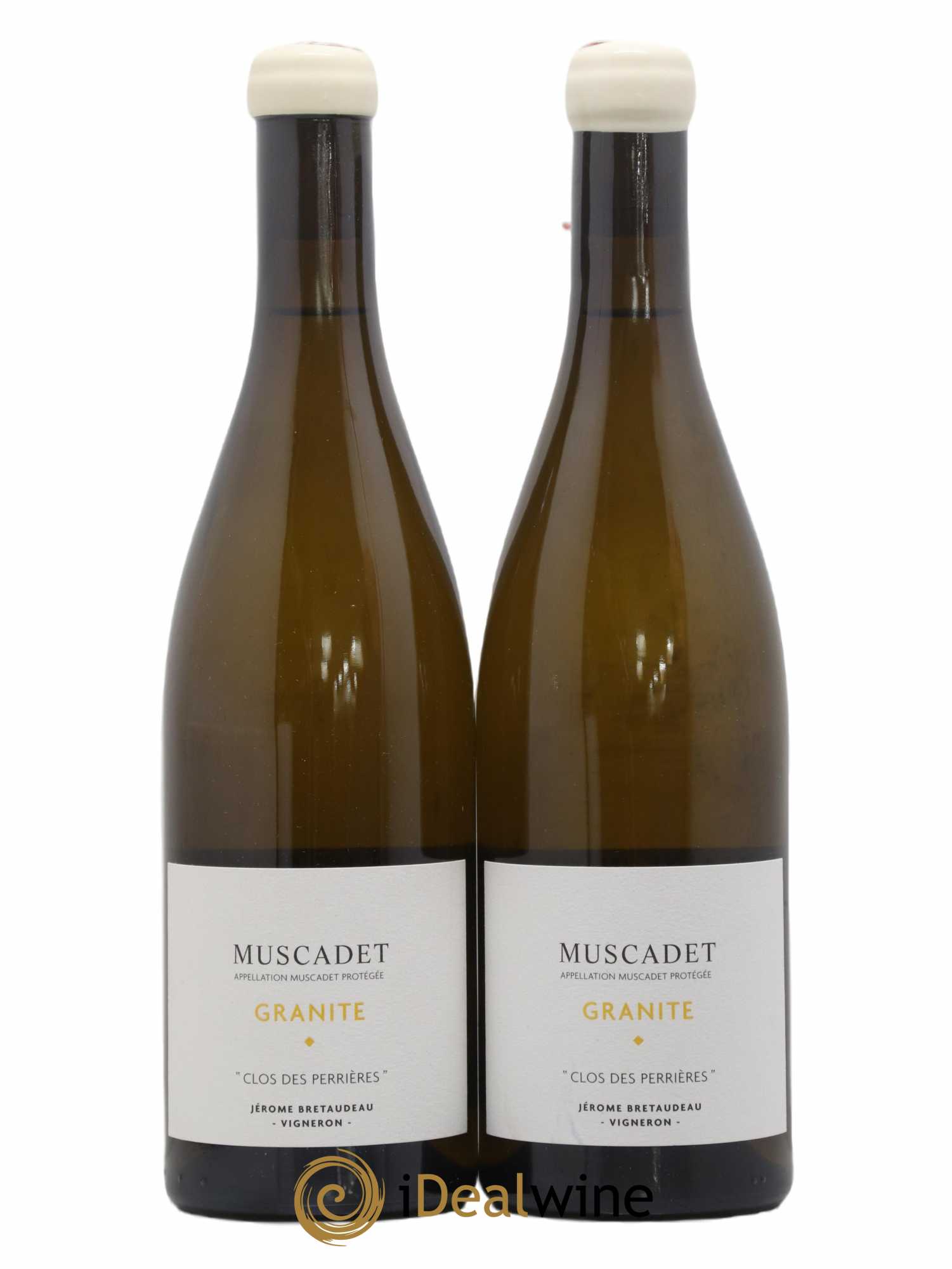 Muscadet-Sèvre-et-Maine Granite Clos des Perrières Jérôme Bretaudeau - Domaine de Bellevue (senza prezzo di riserva) 2020 - Lotto di 2 bottiglie - 0