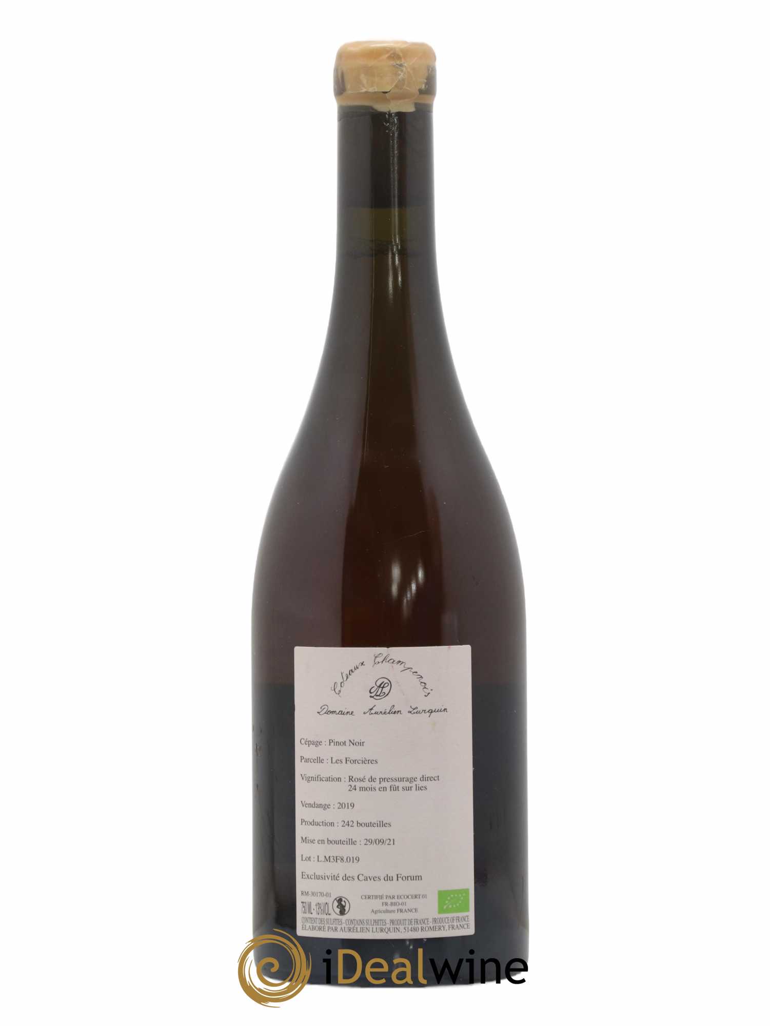 Coteaux Champenois Les Forcières Aurélien Lurquin 2019 - Lot de 1 bouteille - 1