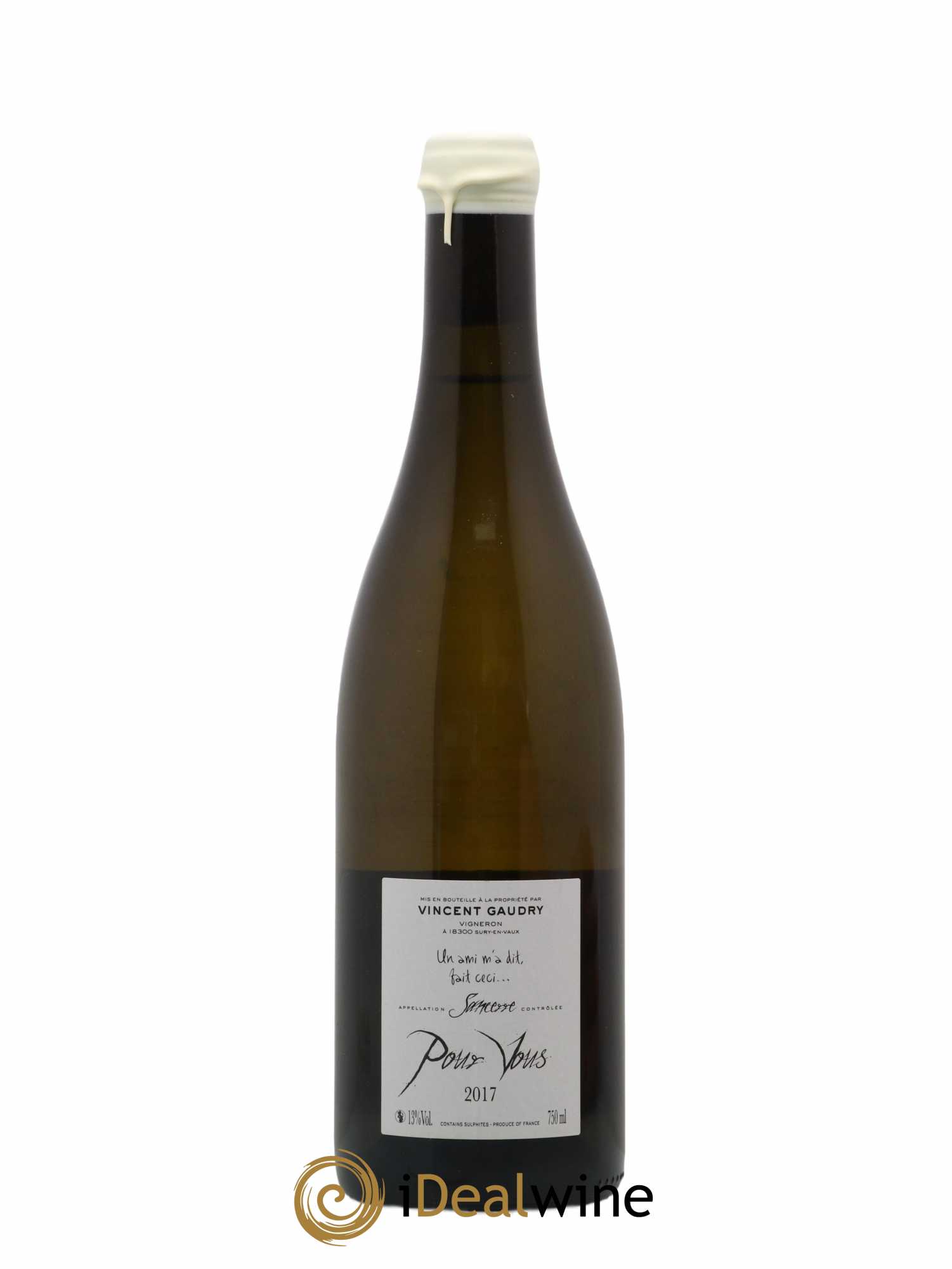 Sancerre Pour Vous Gaudry 2017 - Lot de 1 bouteille - 1