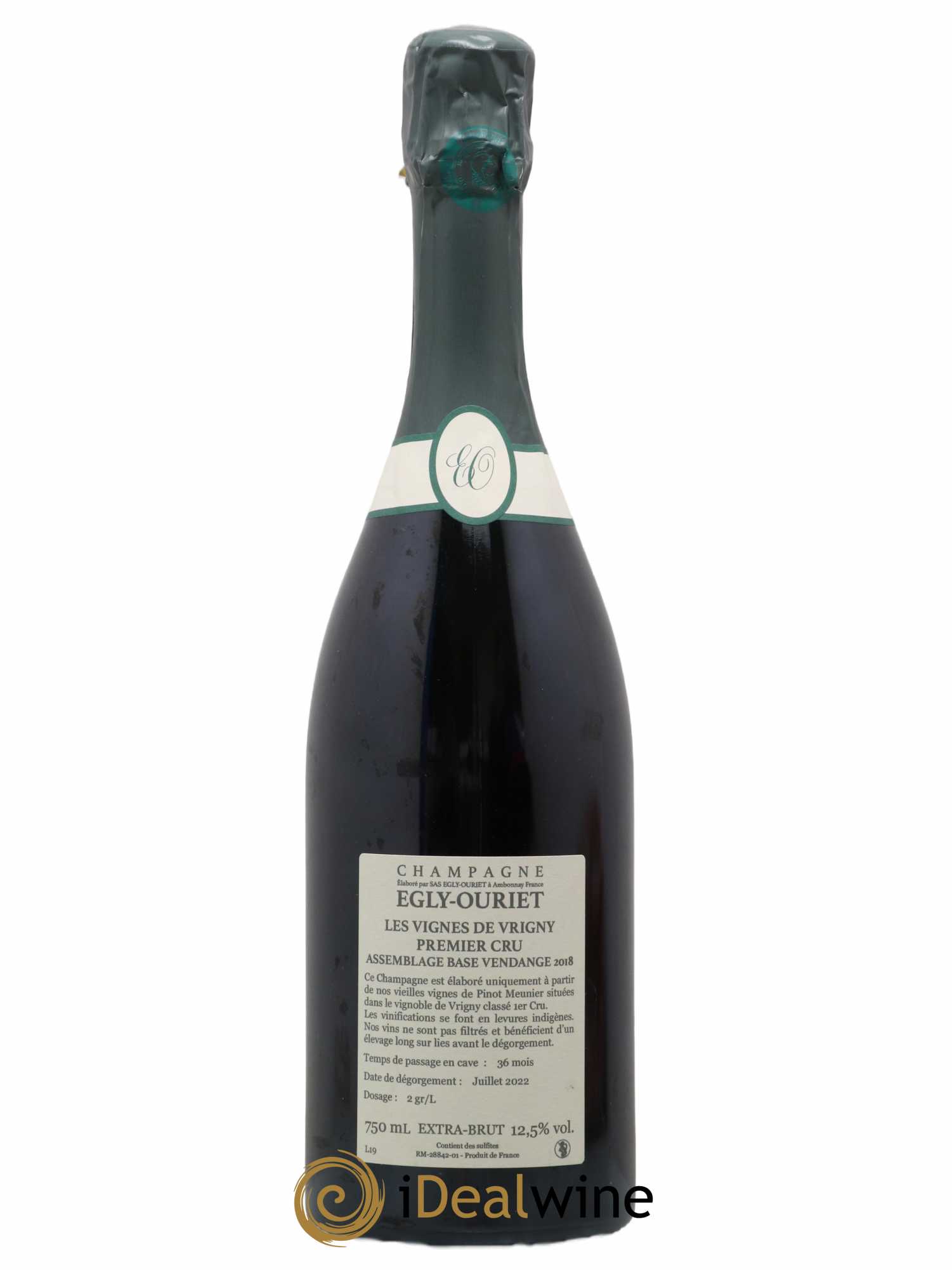 Vignes de Vrigny 1er Cru Brut Egly-Ouriet - Lot de 1 bouteille - 1