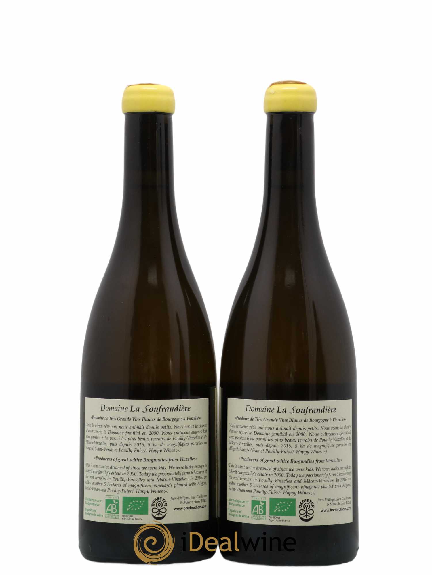 Vin de France La Carbonnode Cuvée Zen La Soufrandière - Bret Brothers 2021 - Lot de 2 bouteilles - 1
