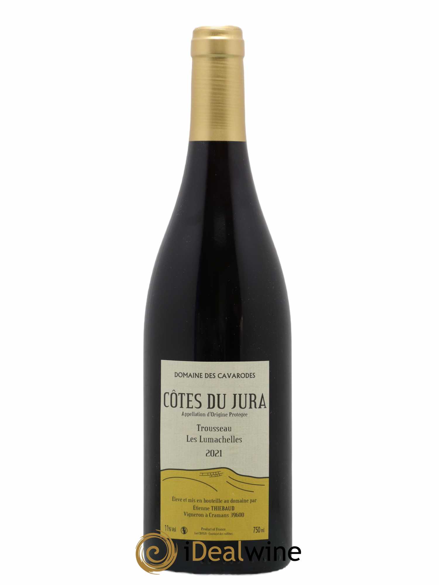 Côtes du Jura Trousseau Les Lumachelles Cavarodes (Domaine des) - Etienne Thiébaud 2021 - Lot de 1 bouteille - 0