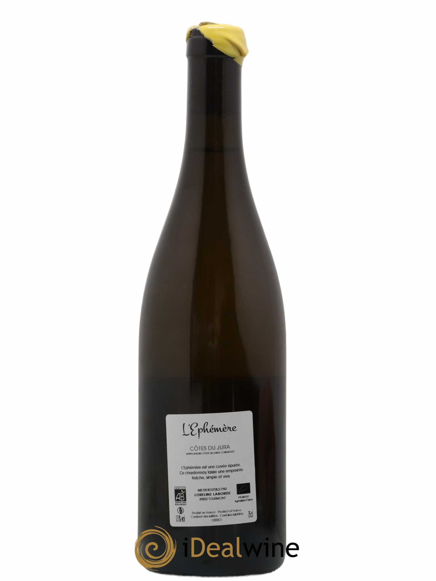 Côtes du Jura Chardonnay L'Ephemere Les Granges Paquenesses 2020 - Lot de 1 bouteille - 1