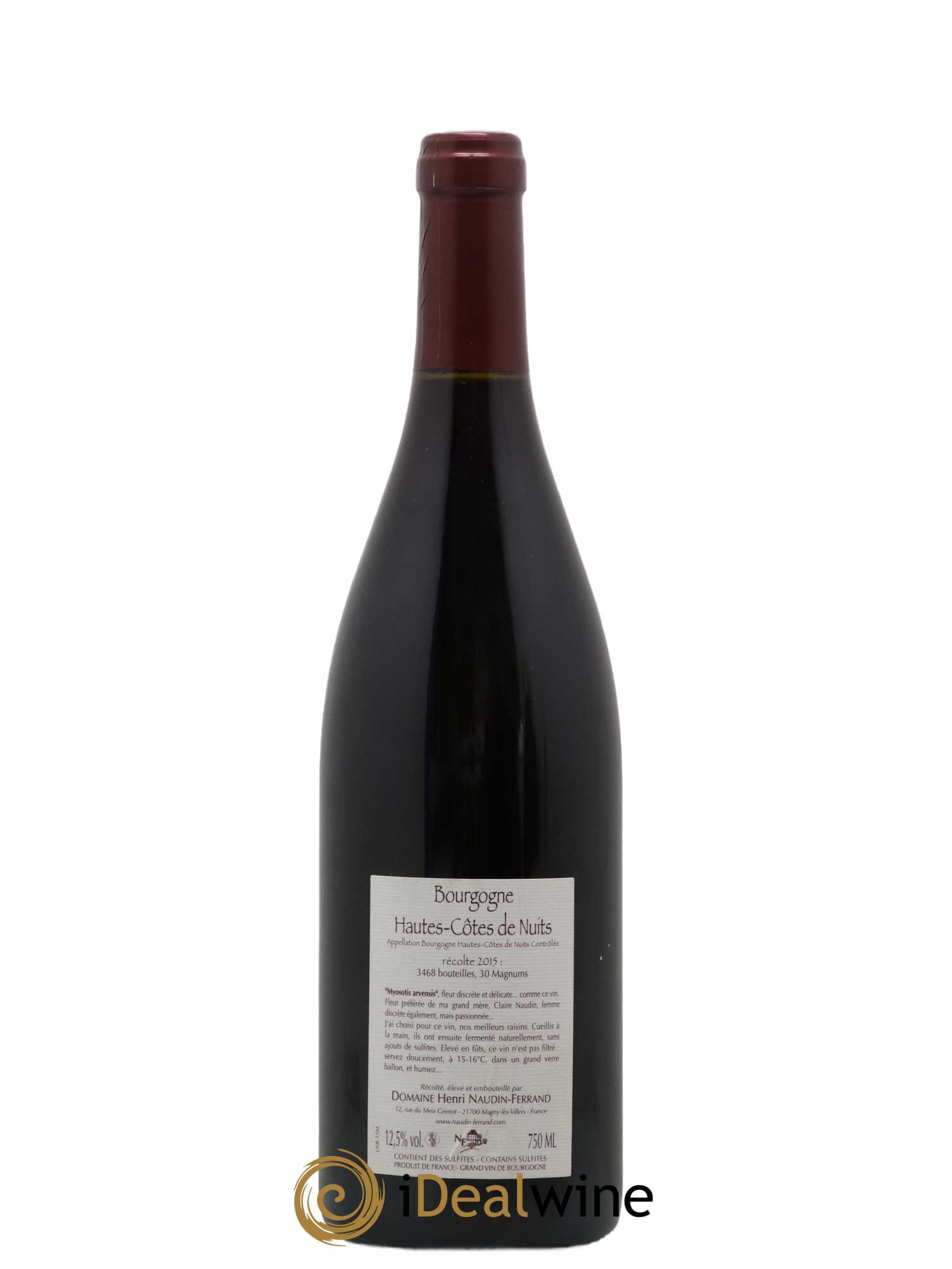 Hautes-Côtes de Nuits Myosotis Arvensis Naudin-Ferrand (Domaine) 2015 - Lot de 1 bouteille - 1
