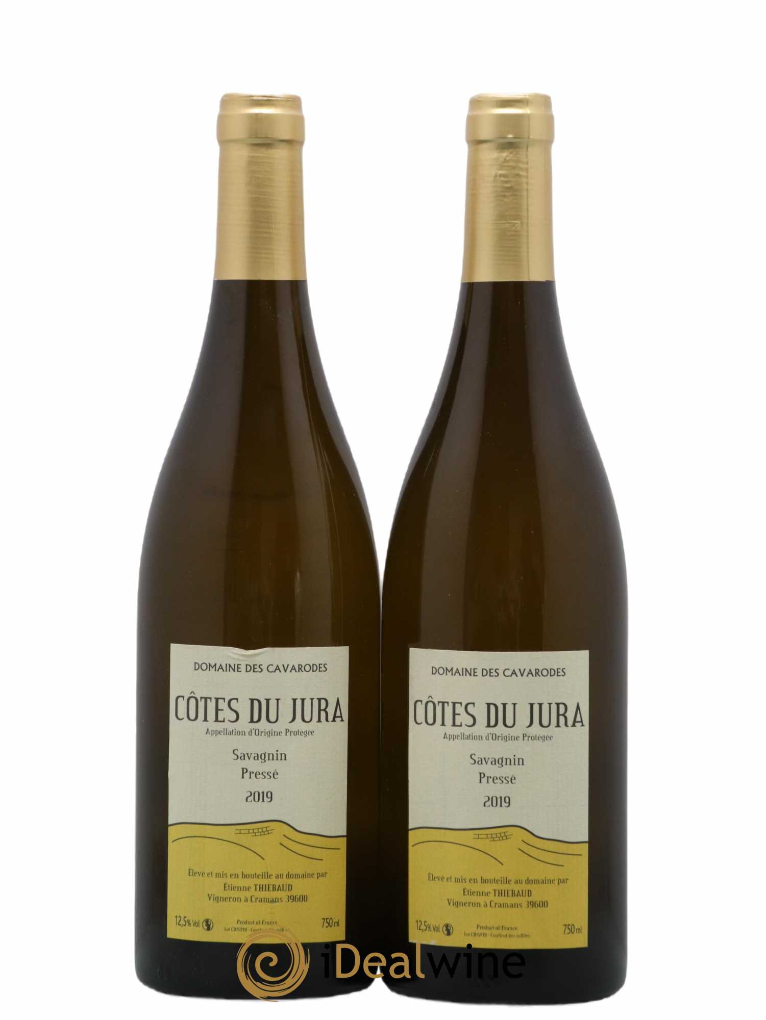 Côtes du Jura Savagnin pressé Cavarodes (Domaine des) - Etienne Thiébaud 2019 - Lot de 2 bouteilles - 0