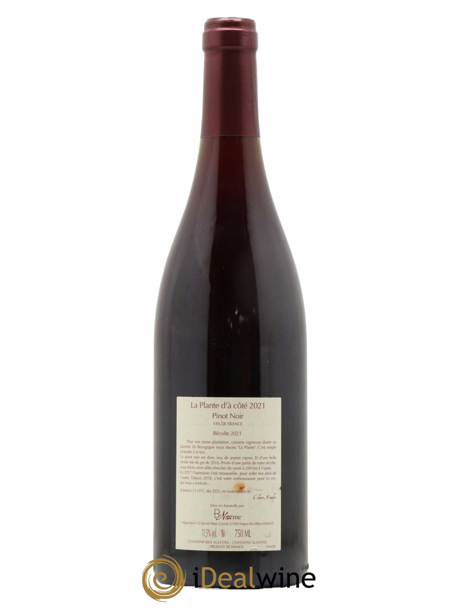 Vin de France La Plante d'à coté Binaume Bizot-Naudin 2021 - Lot of 1 bottle - 1