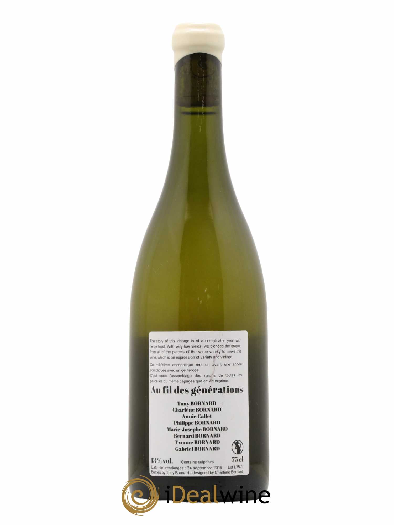 Vin de France Au Fil des Générations Bornard 2019 - Lot de 1 bouteille - 1