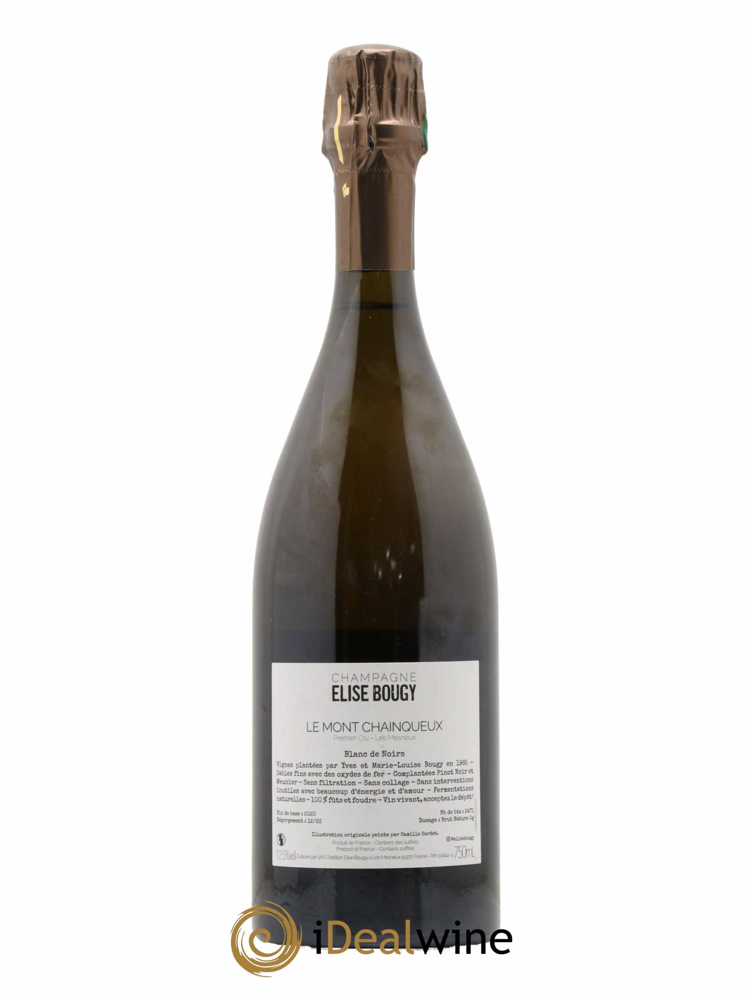 Champagne Le Mont Chainqueux Premier Cru Elise Bougy - Lot of 1 bottle - 1