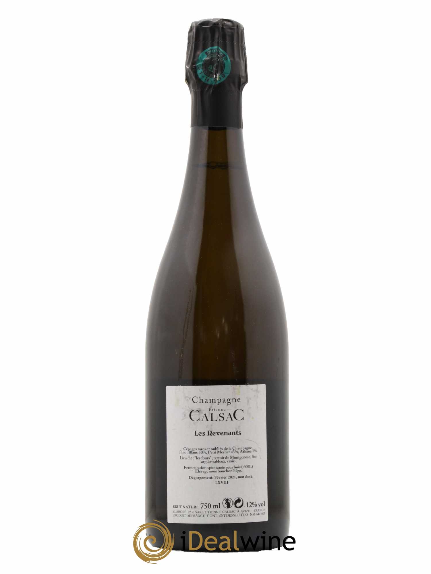 Les Revenants Blanc de Blancs Extra-Brut Etienne Calsac 2018 - Lot of 1 bottle - 1