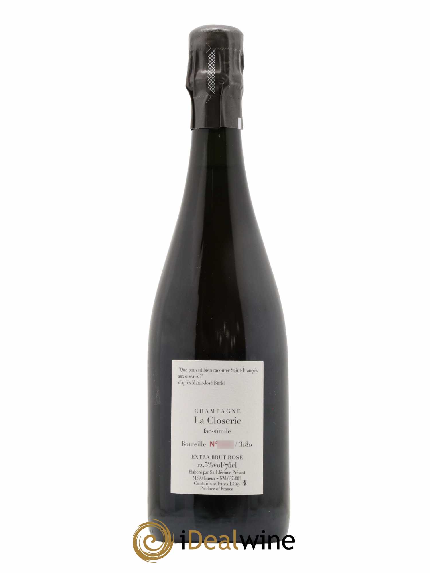 Fac-Simile Jérôme Prévost 2019 - Lot of 1 bottle - 1