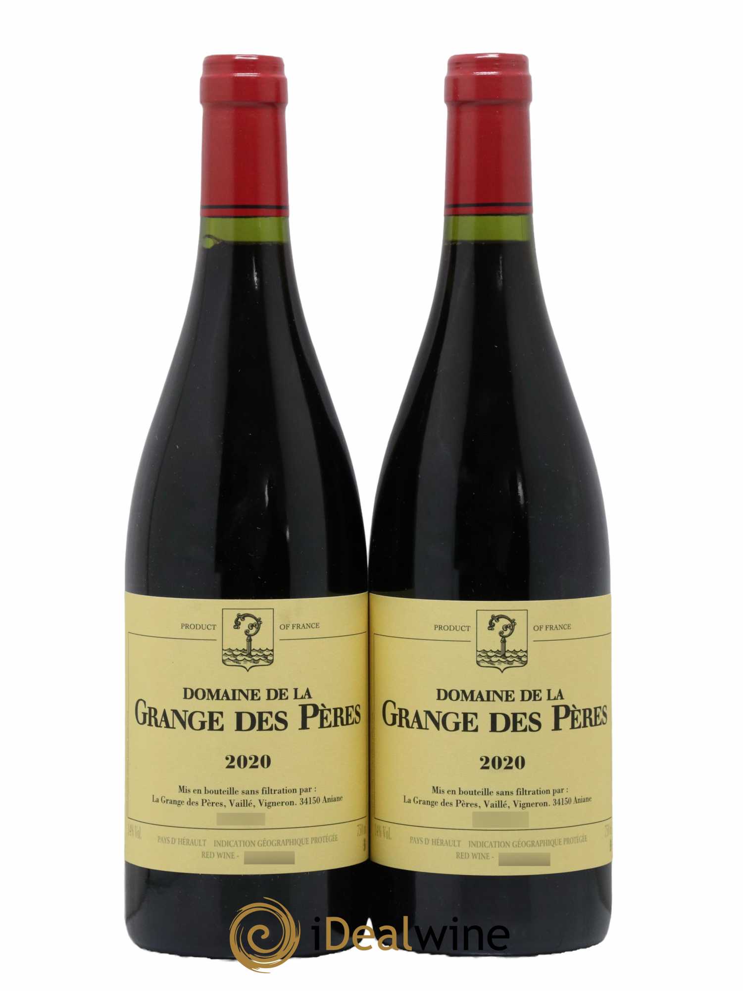 Pays d'Hérault Grange des Pères Laurent Vaillé 2020 - Lot de 2 bouteilles - 0