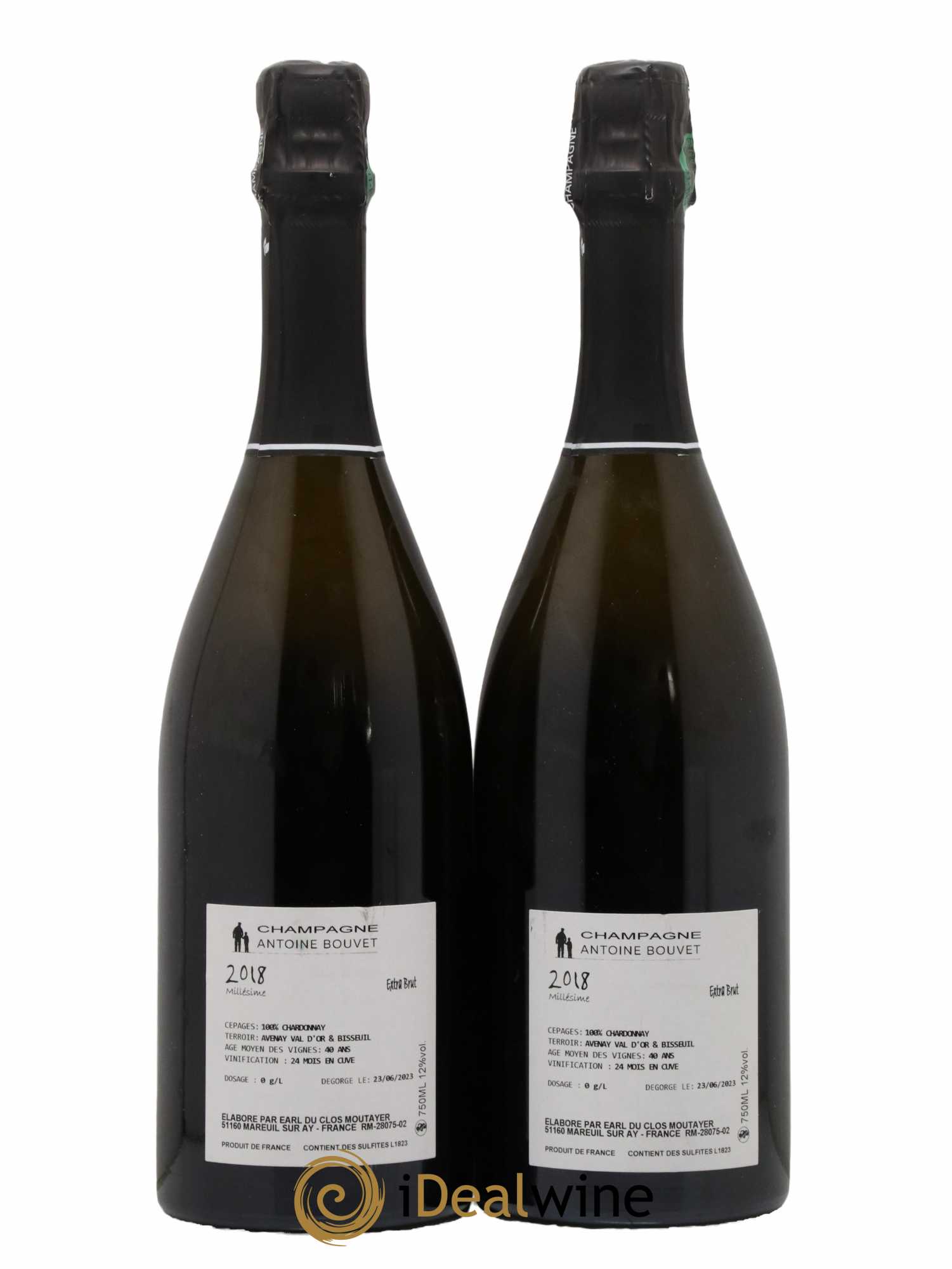 Millésimé Antoine Bouvet 2018 - Lot de 2 bouteilles - 1