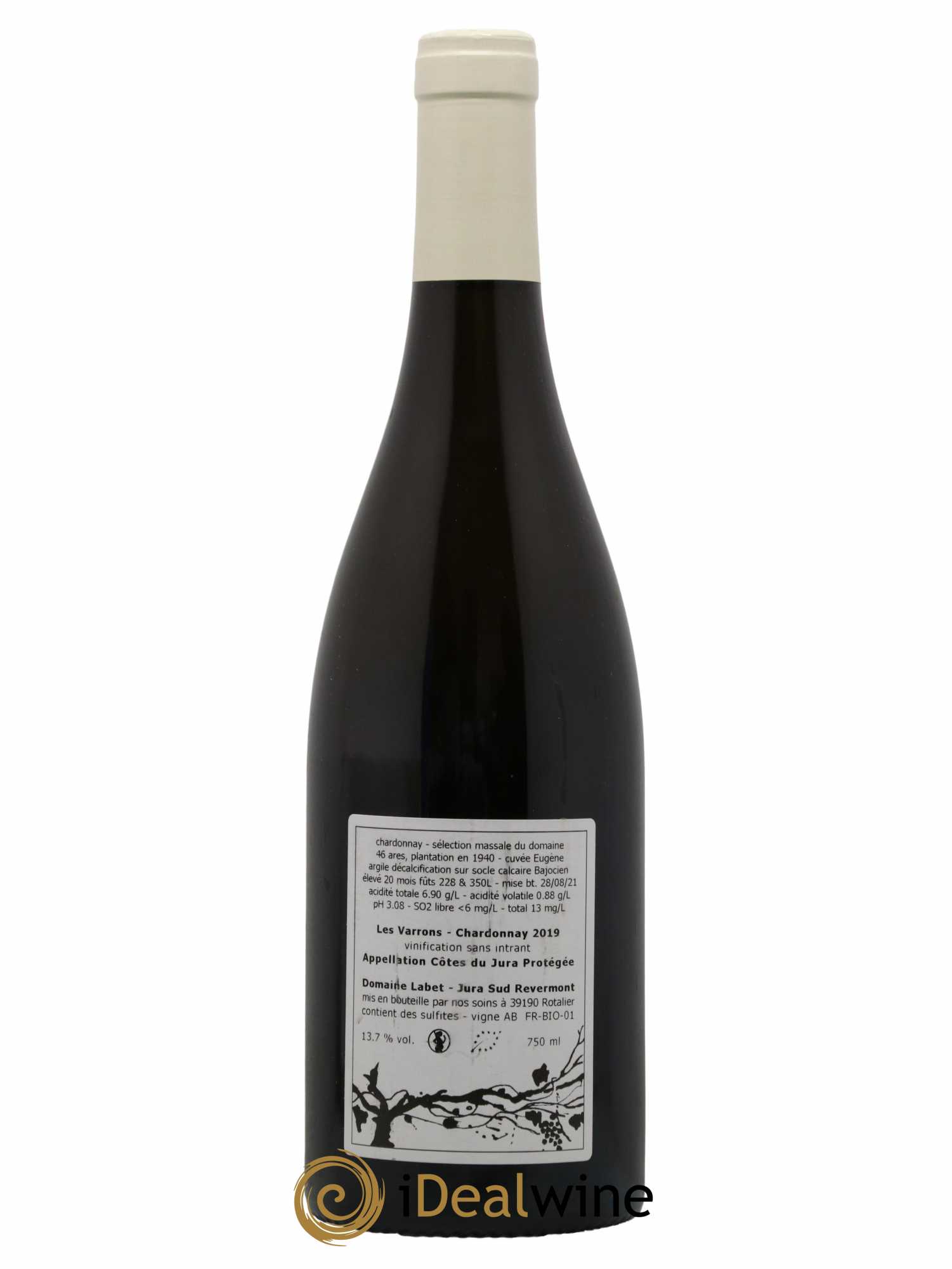 Côtes du Jura Chardonnay Les Varrons Romain - Julien  - Charline Labet 2019 - Posten von 1 Flasche - 1