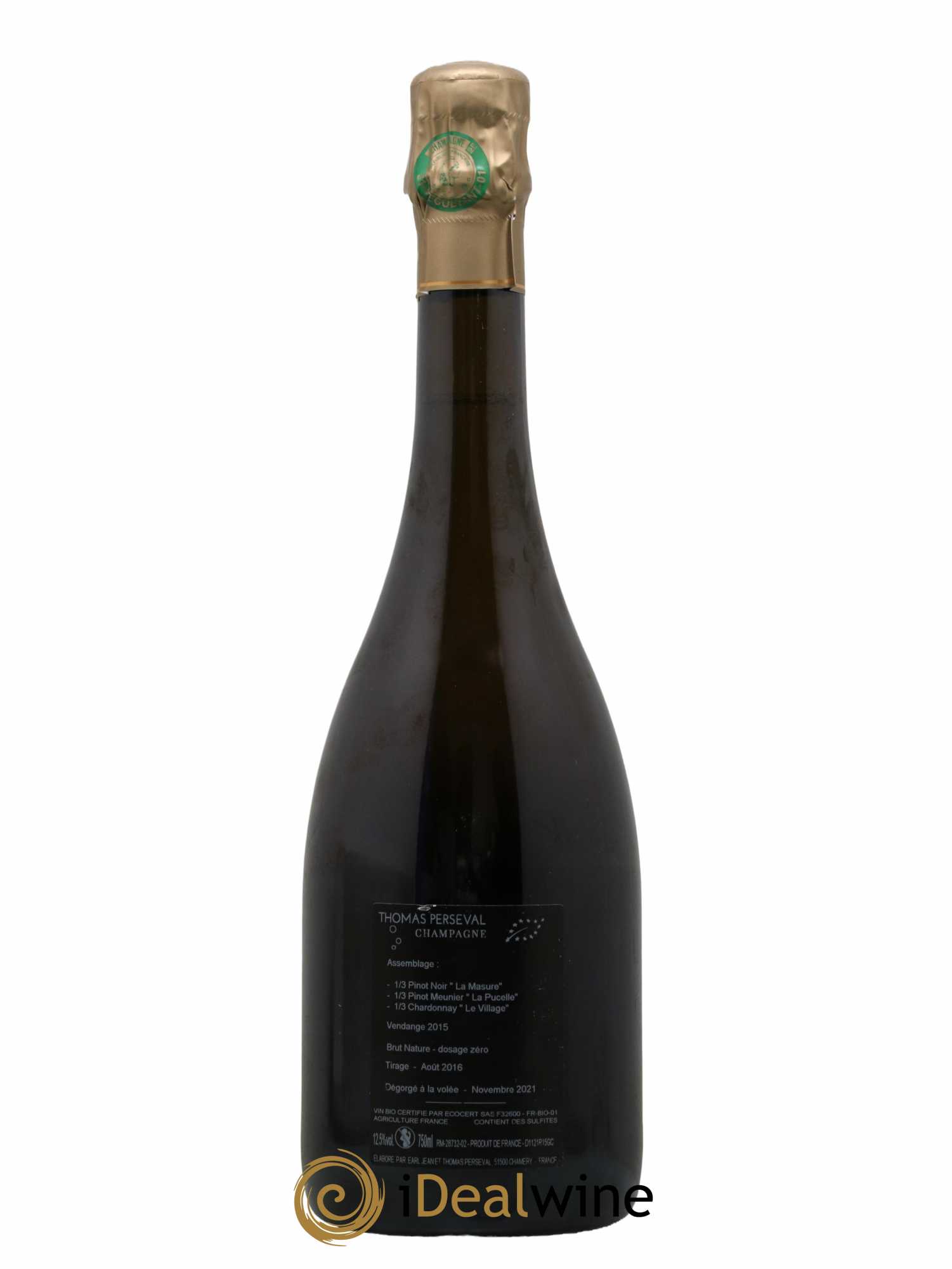Champagne Brut Nature 1er Cru Grande Cuvée Thomas Persceval 2016 - Lot de 1 bouteille - 1