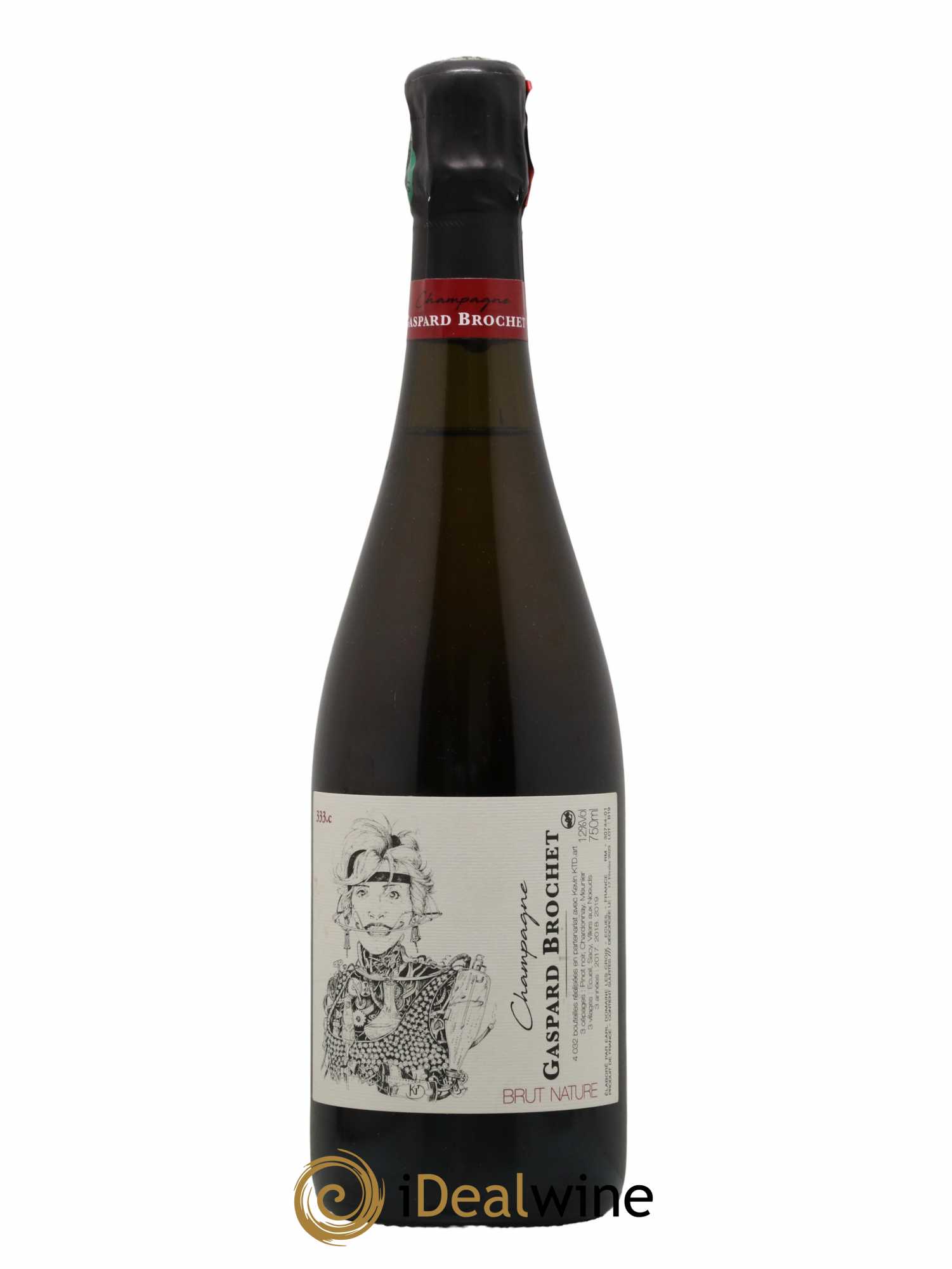 Champagne Brut Nature 333.C Gaspard Brochet - Posten von 1 Flasche - 0
