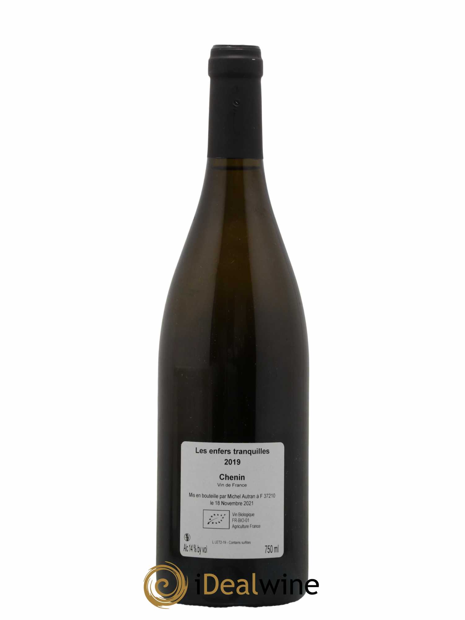 Vin de France Les Enfers Tranquilles Michel Autran 2019 - Lot de 1 bouteille - 1