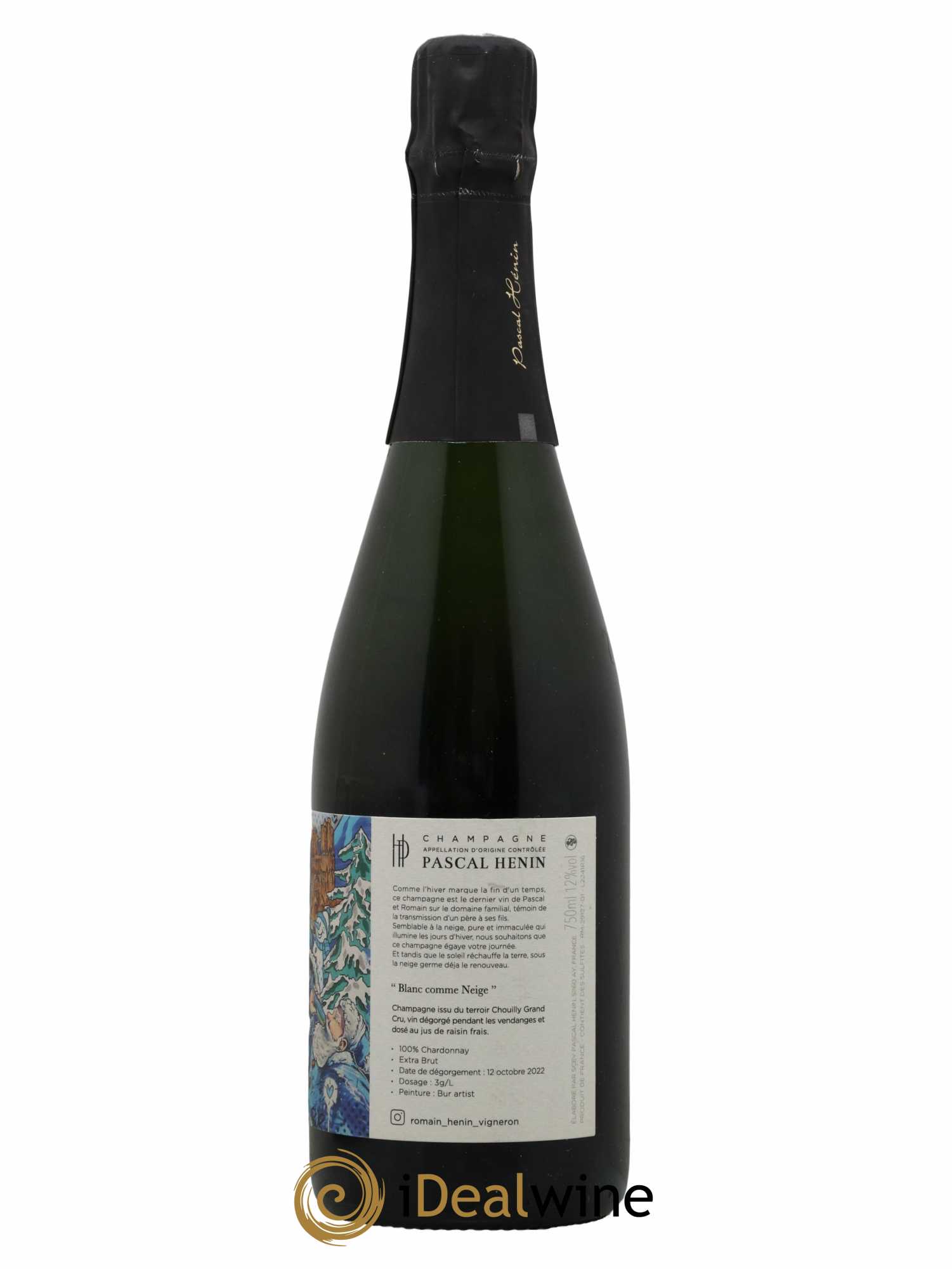 Blanc Comme Neige Pascal Henin - Romain Henin - Lot de 1 bouteille - 1