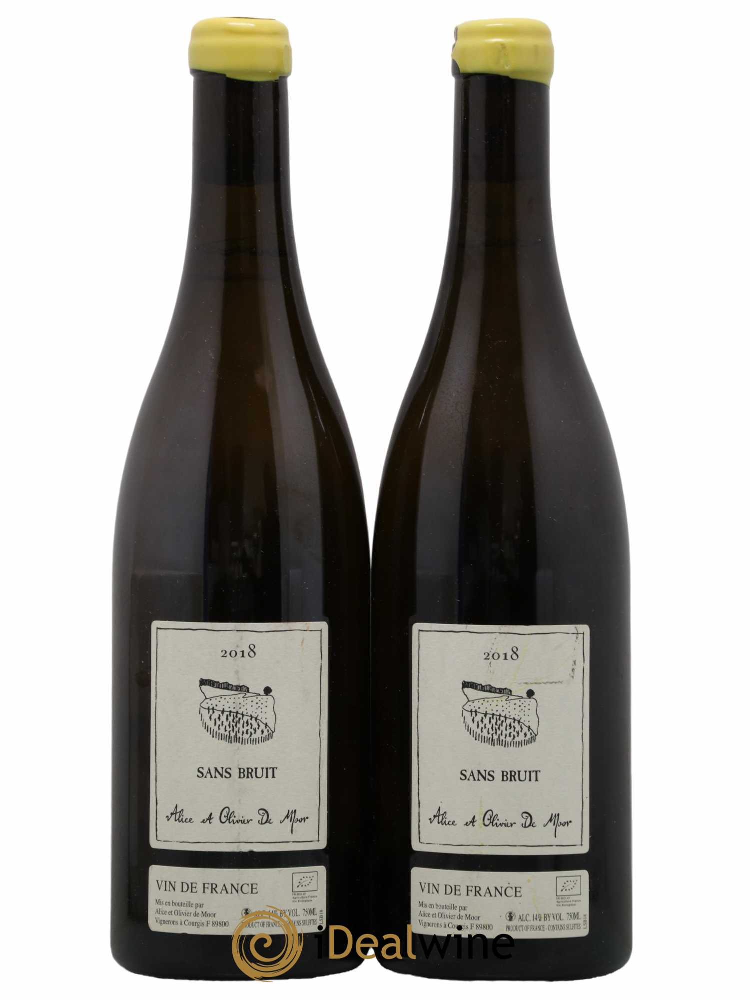Vin de France Sans Bruit Sauvignon Alice et Olivier De Moor 2018 - Lot de 2 bouteilles - 0
