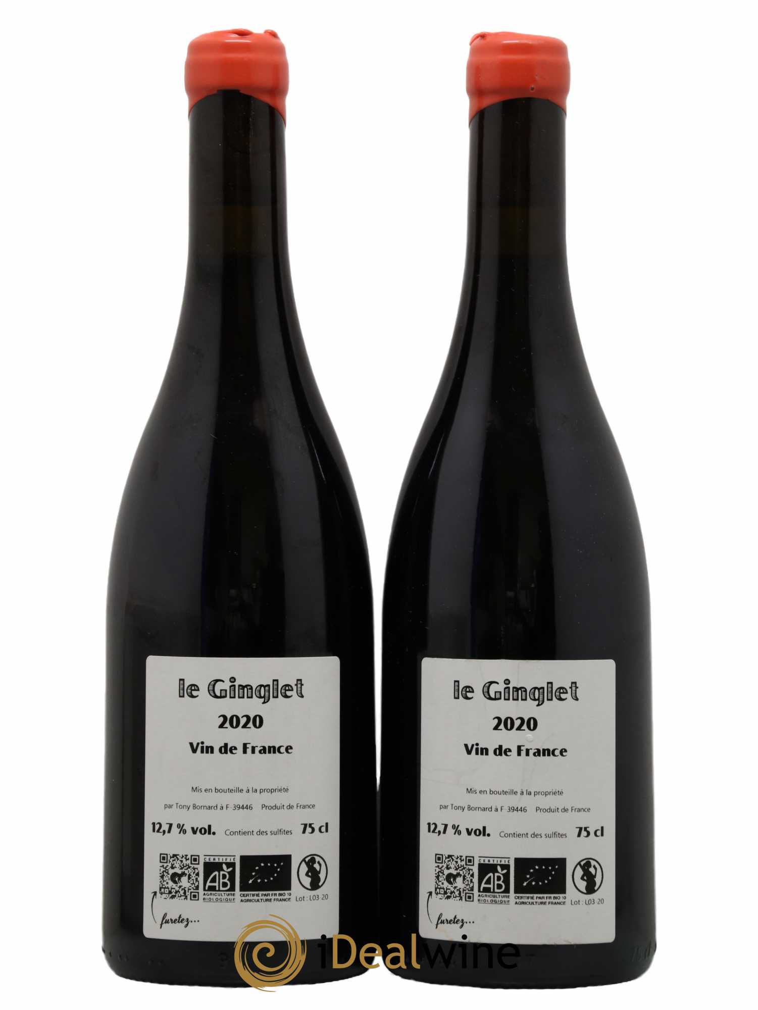 Vin de France Trousseau Le Ginglet Bornard 2020 - Lot de 2 bouteilles - 1