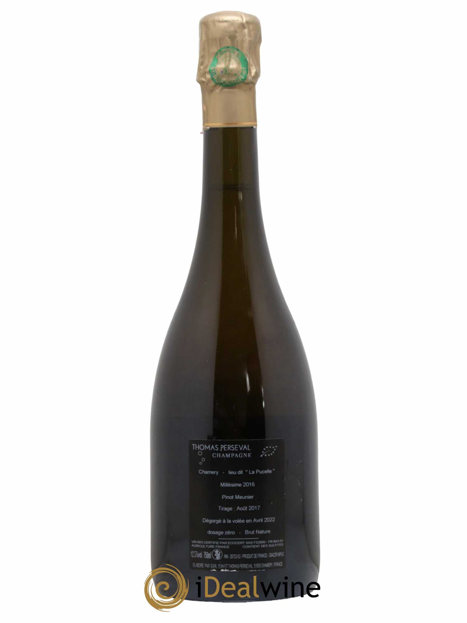 La Pucelle Brut Nature Thomas Perseval 2016 - Lot de 1 bouteille - 1