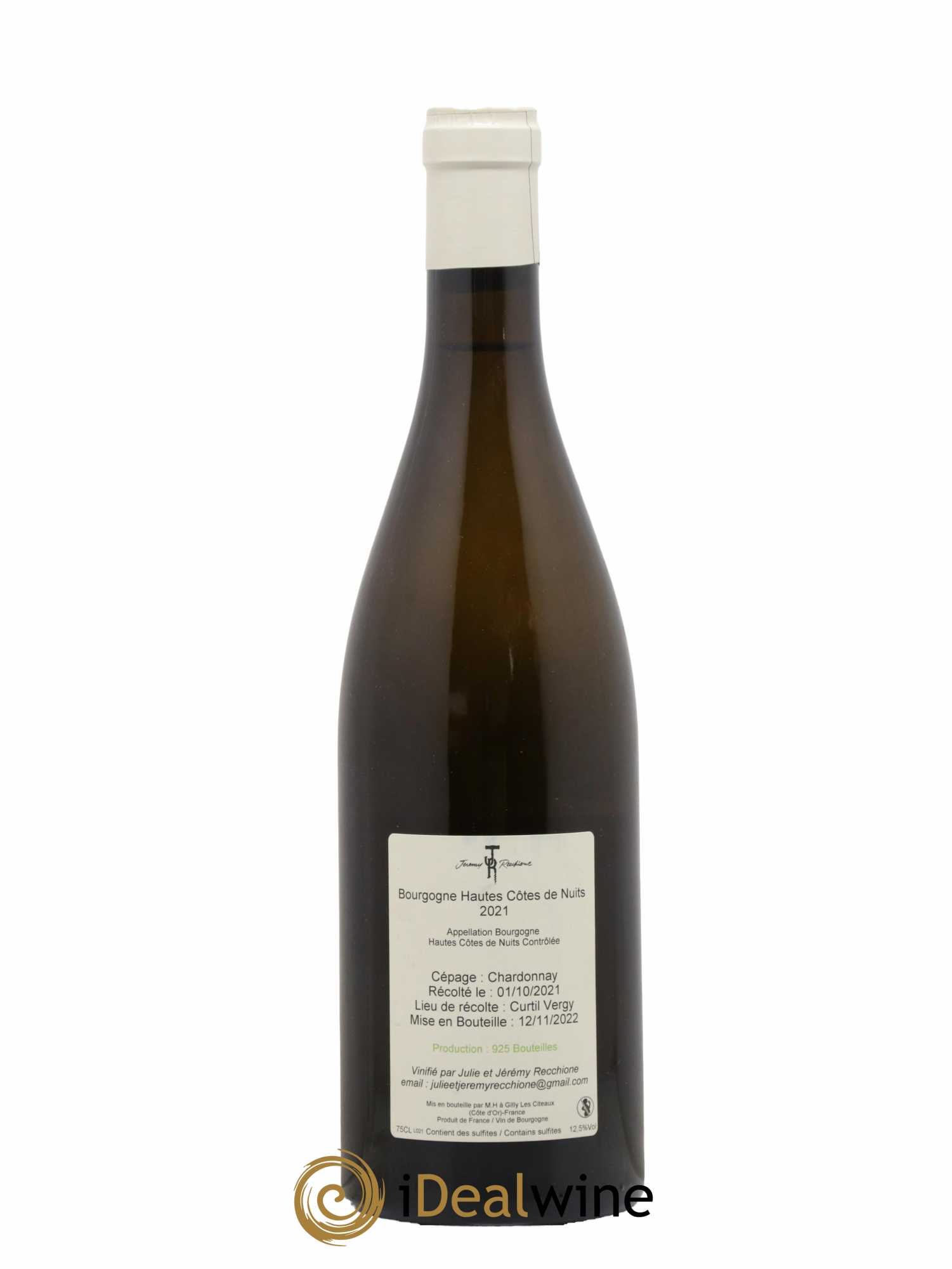 Hautes-Côtes de Nuits Jeremy Recchione 2021 - Lot de 1 bouteille - 1