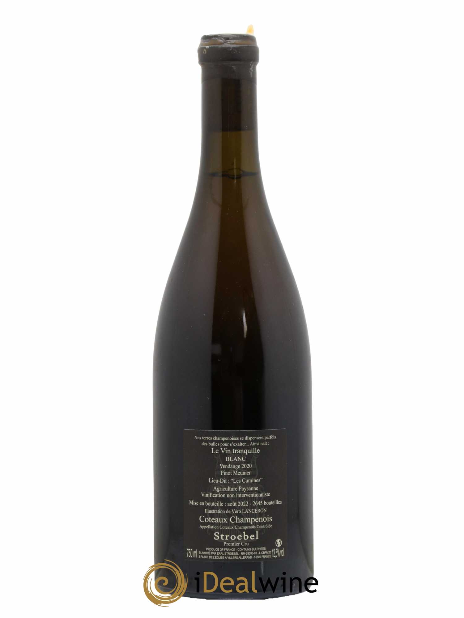Coteaux Champenois Le Vin Tranquille Les Cumines Stroebel 2020 - Lot de 1 bouteille - 1