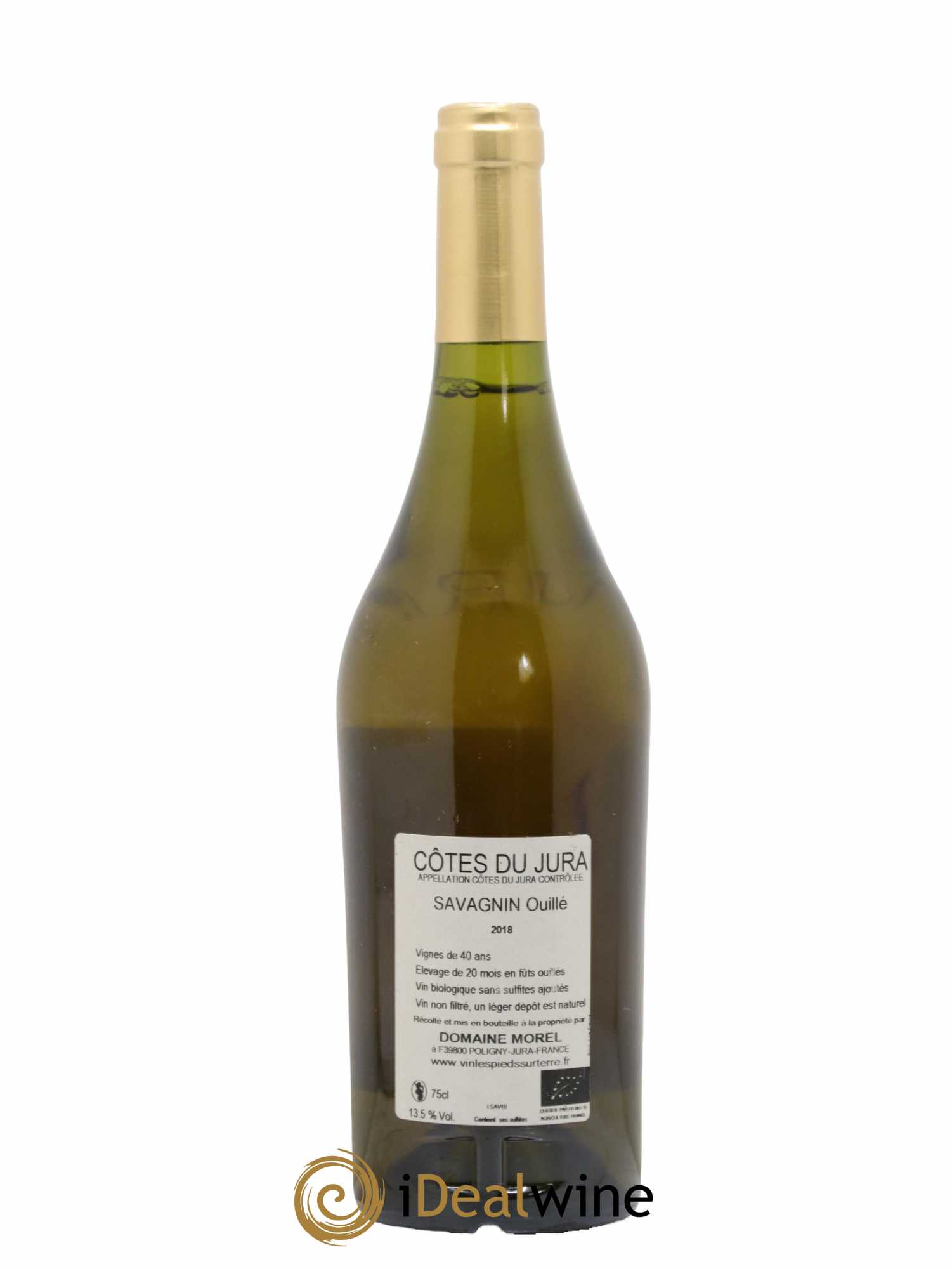 Côtes du Jura Savagnin Ouillé Les Pieds sur Terre Valentin Morel 2018 - Lot de 1 bouteille - 1