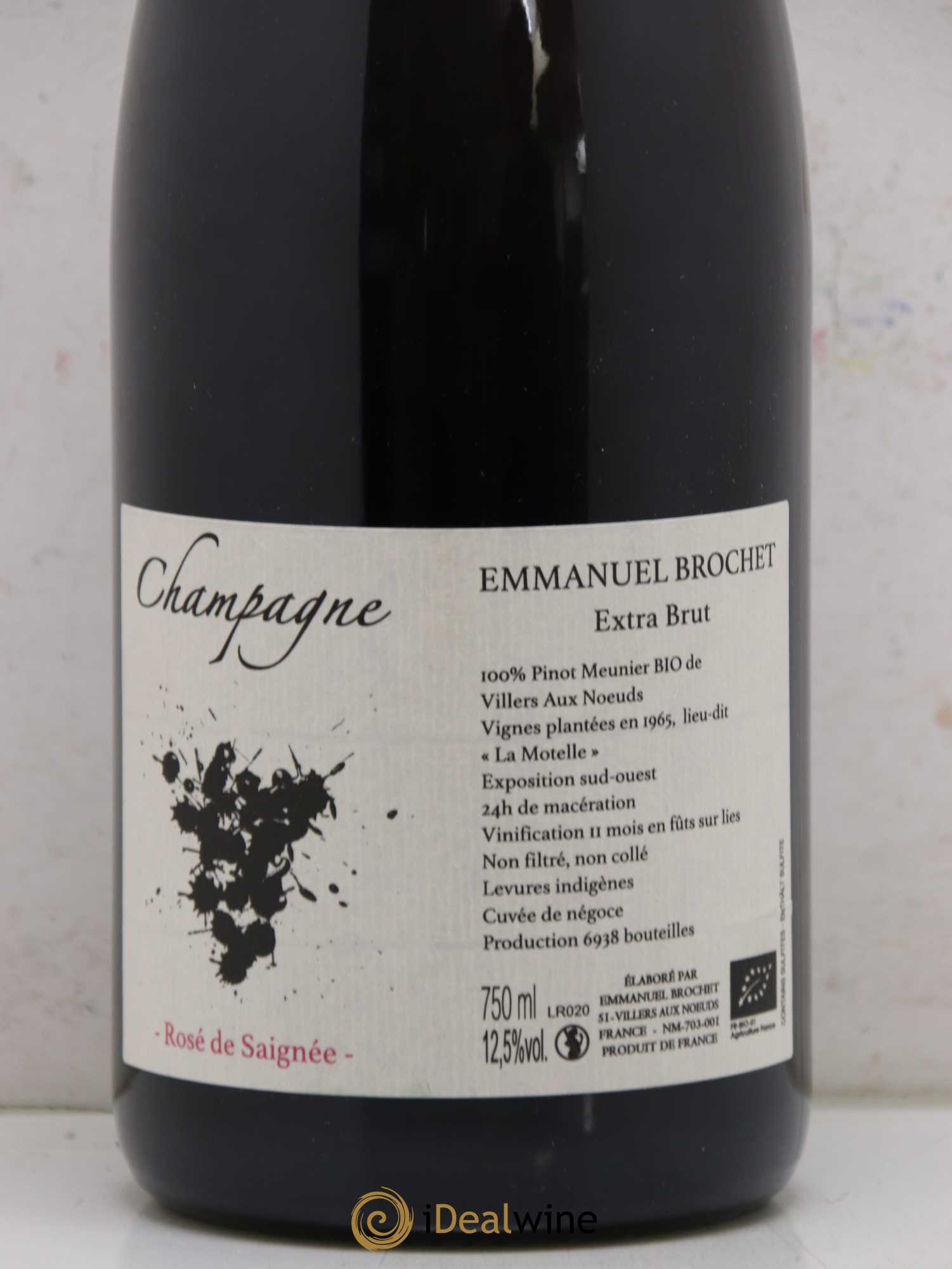 Rosé de Saignée Extra-Brut Emmanuel Brochet - Lot de 1 bouteille - 1