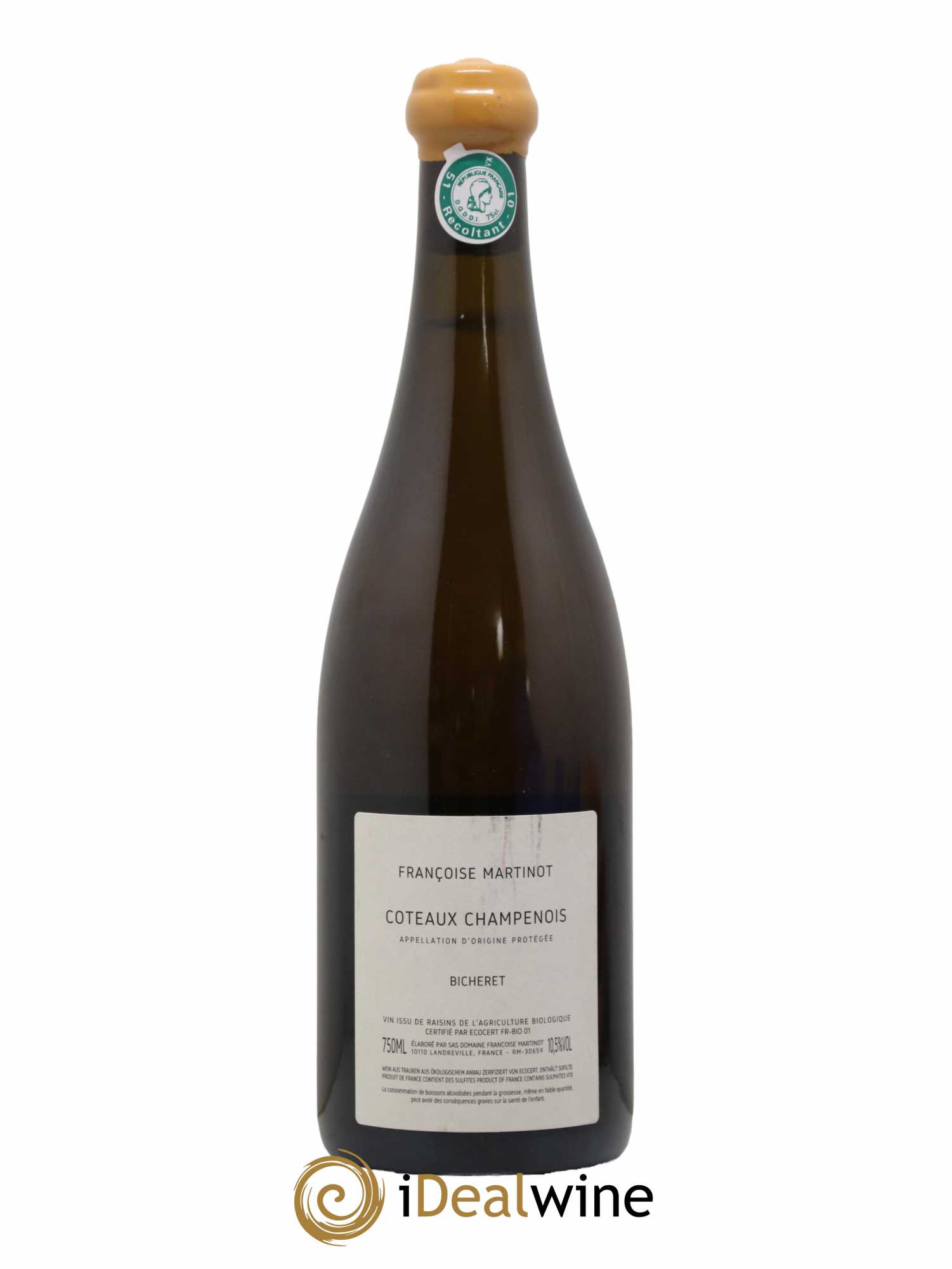 Coteaux Champenois Bicheret Domaine Françoise Martinot 2020 - Lot de 1 bouteille - 1