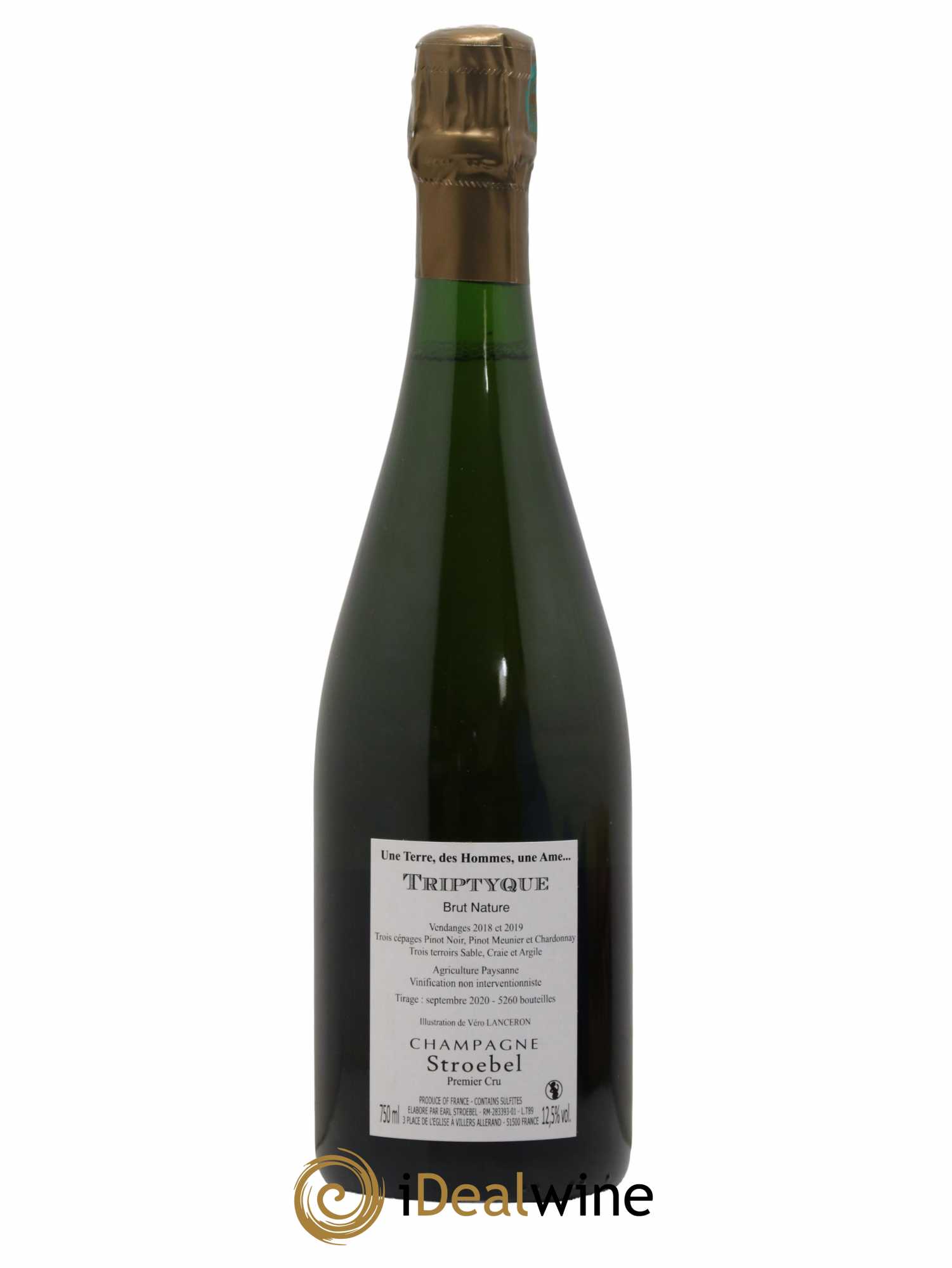 Triptyque 1er Cru Brut Nature Stroebel - Lot de 1 bouteille - 1