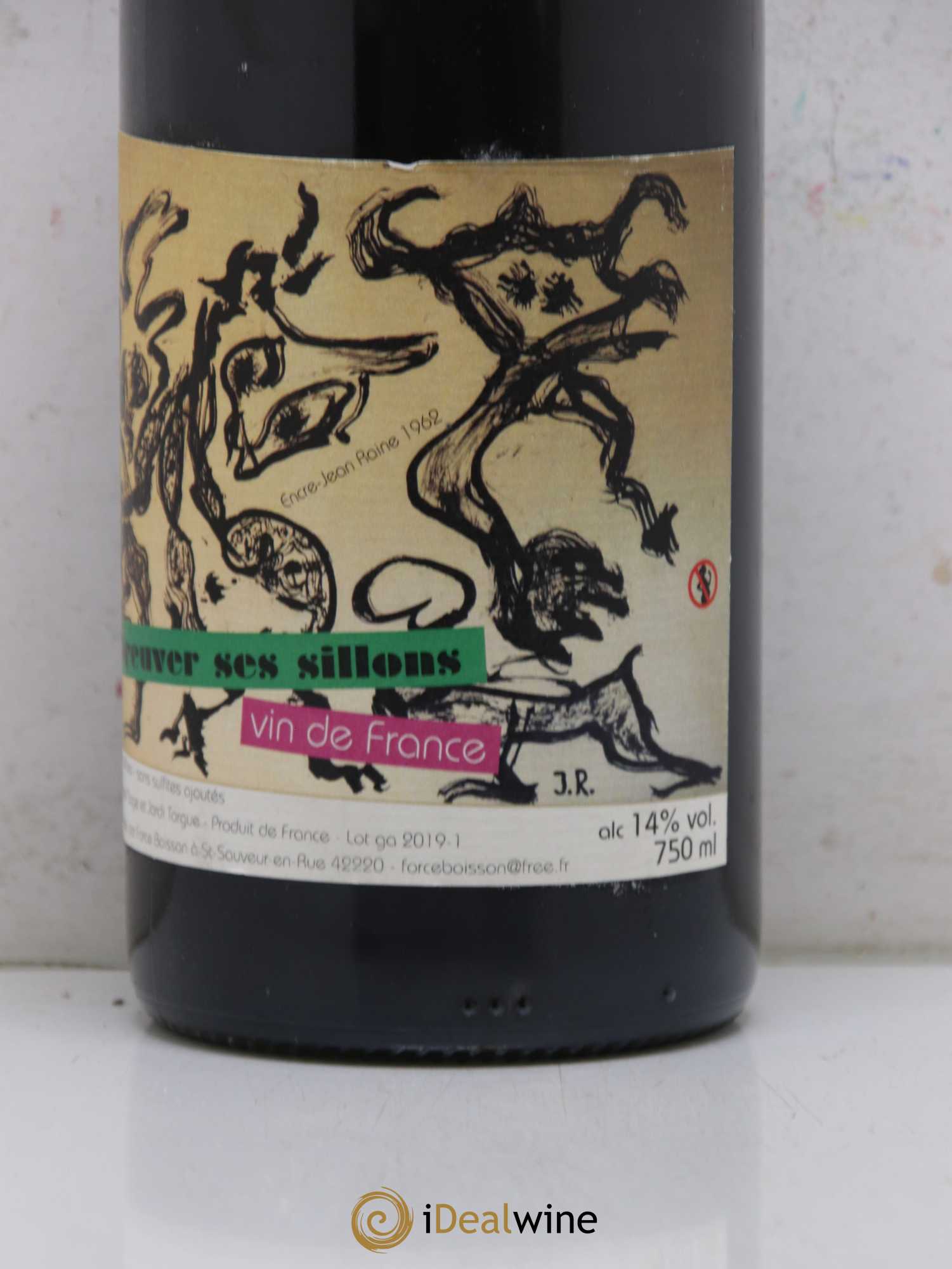 Vin de France Abreuver ses sillons Daniel Sage 2018 - Lot de 1 bouteille - 1