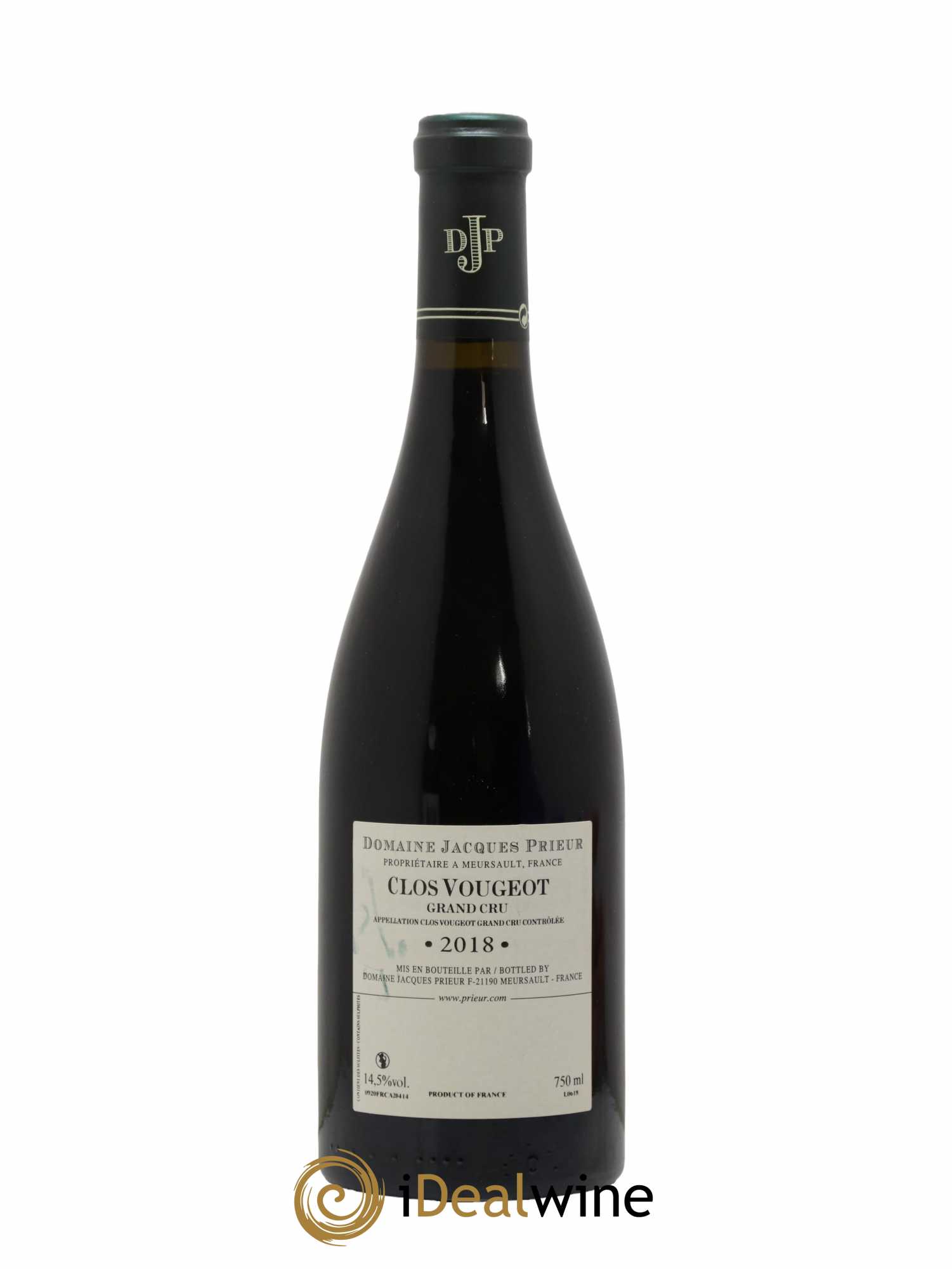 Clos de Vougeot Grand Cru Jacques Prieur (Domaine) 2018 - Lot de 1 bouteille - 1